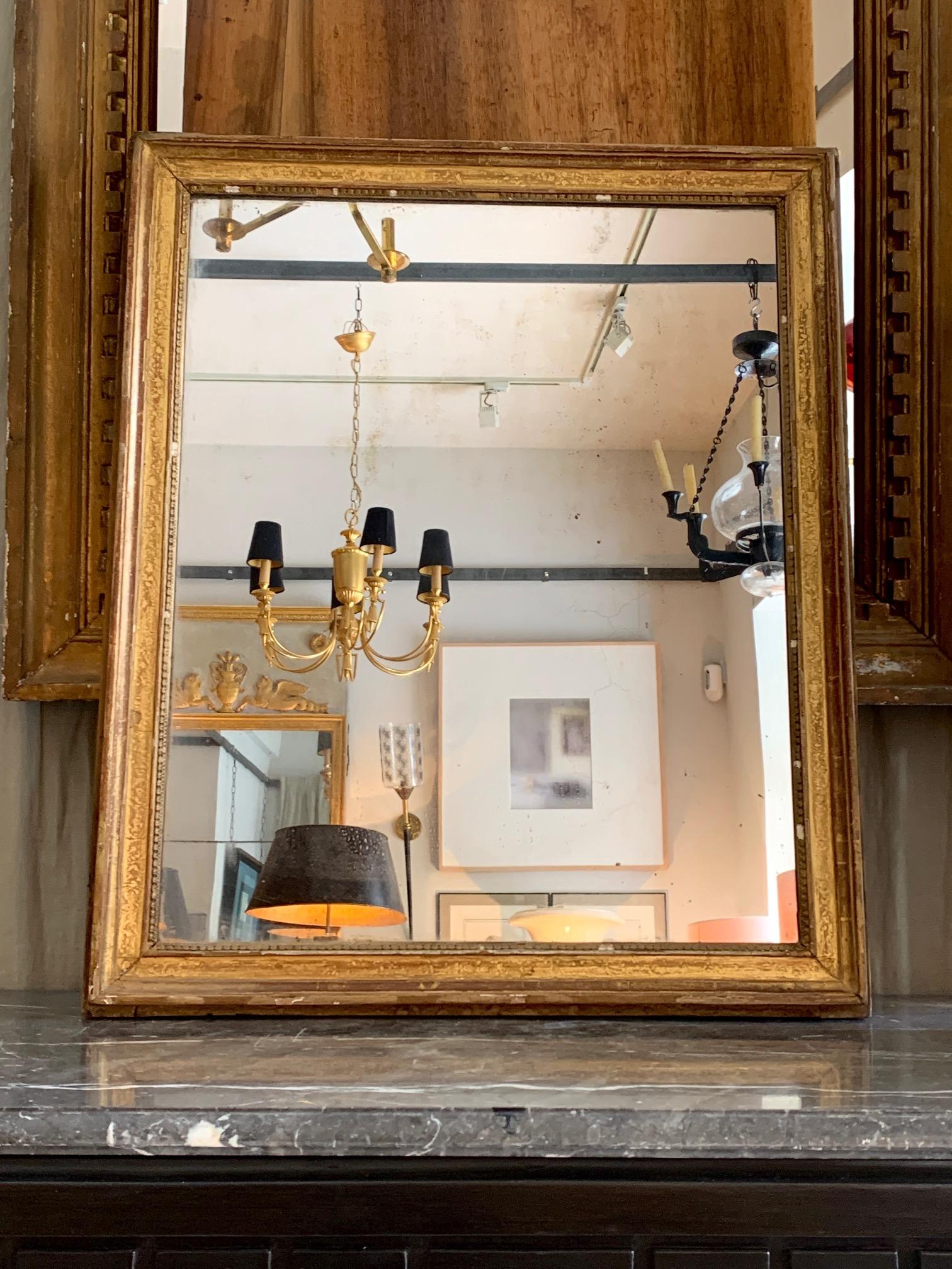 19th Century Louis XVI Style Gitwood Mirror 7