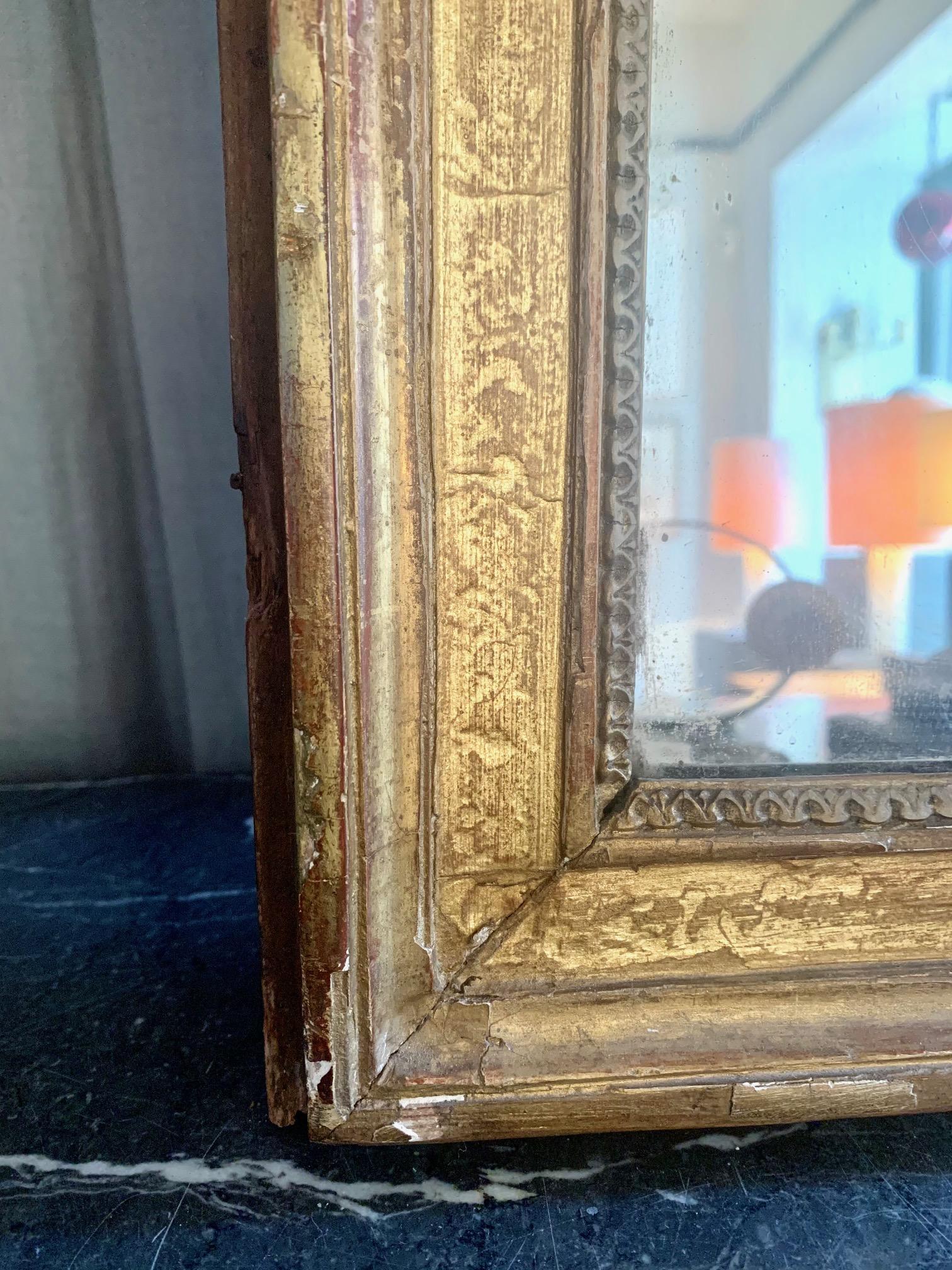 19th Century Louis XVI Style Gitwood Mirror 9