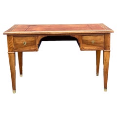 19th Century Louis XVI Style Leather Top Writing Desk