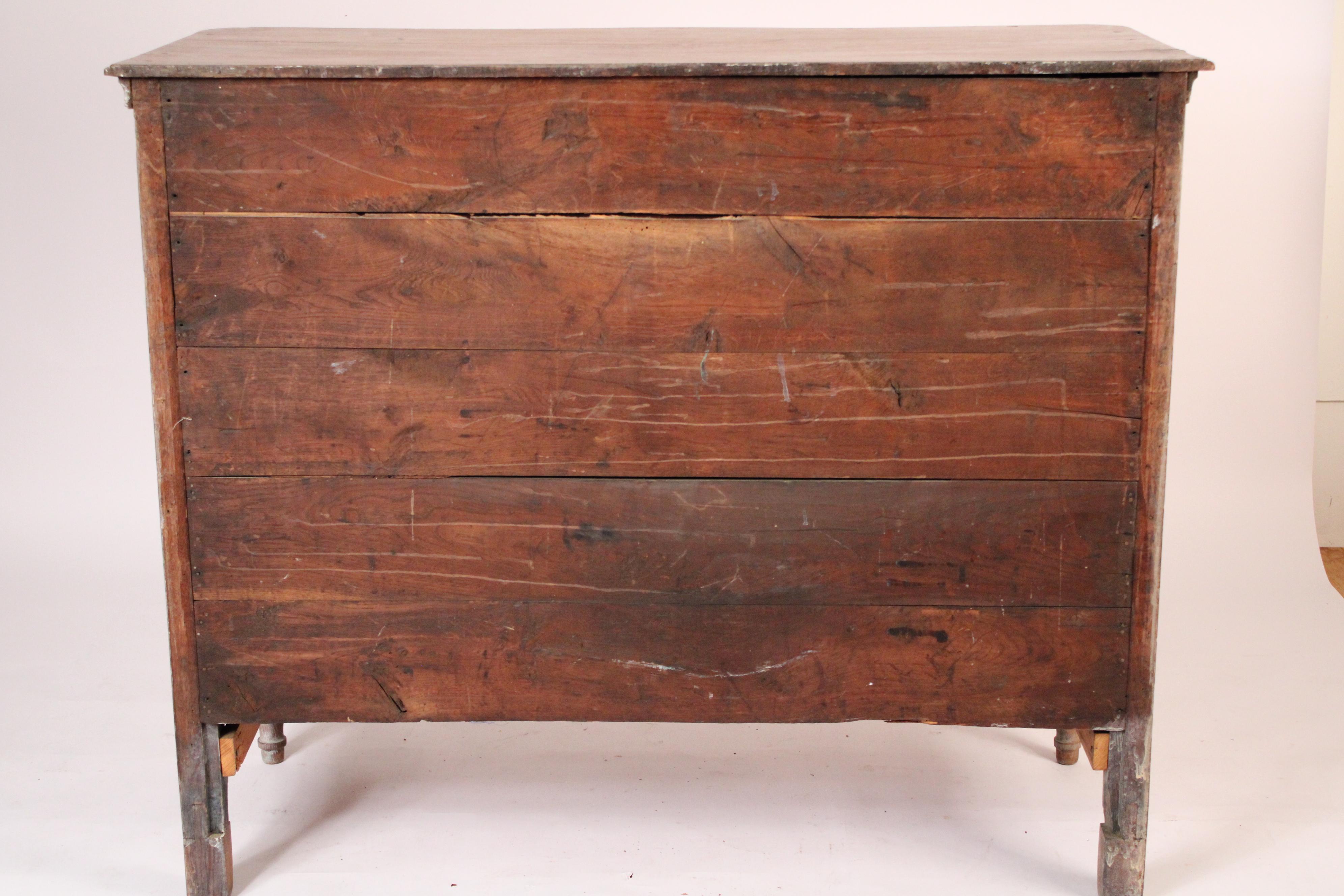 19th Century Louis XVI Style Limed Oak Chest of Drawers For Sale 9
