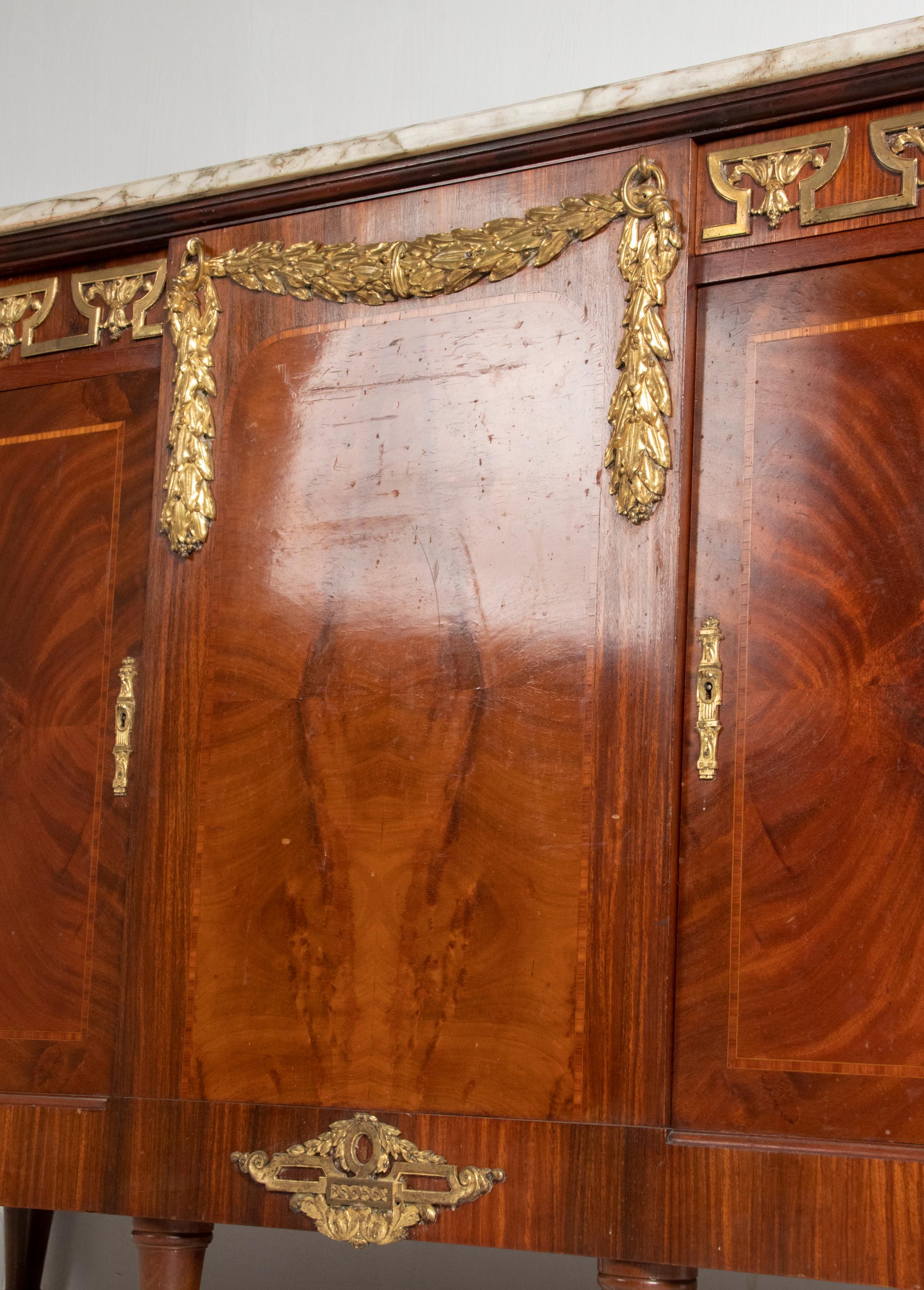 19th Century Louis XVI Style Sideboard Dresser 6