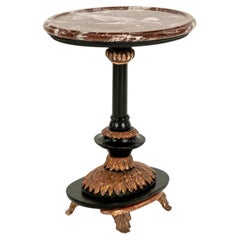 19th Century Louis  XVI Style Marble Gueridon