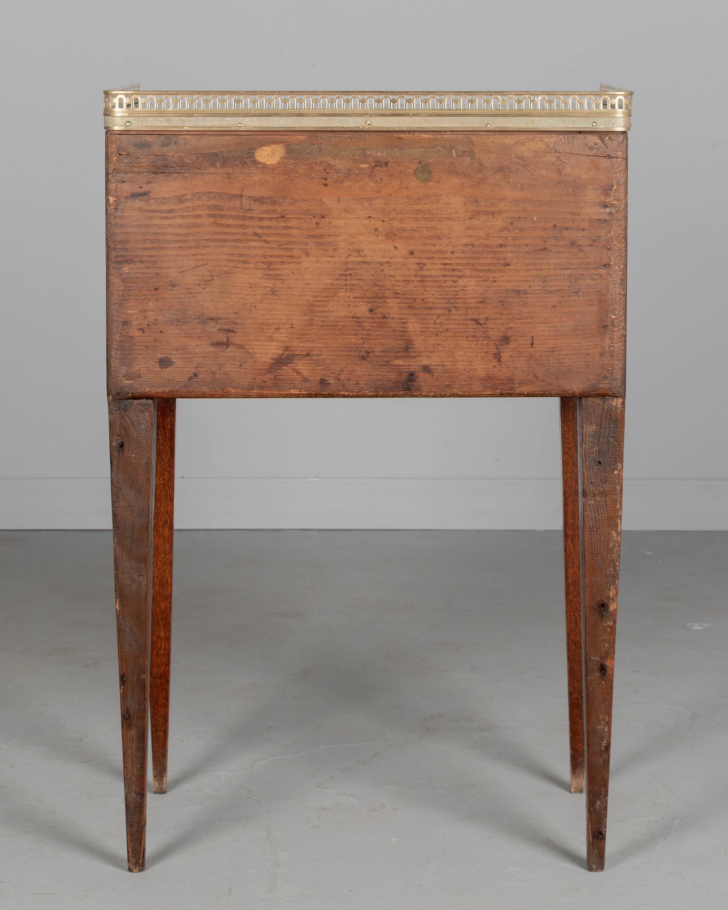 XIX secolo 19th Century Louis XVI Style Marble Top Side Table in vendita