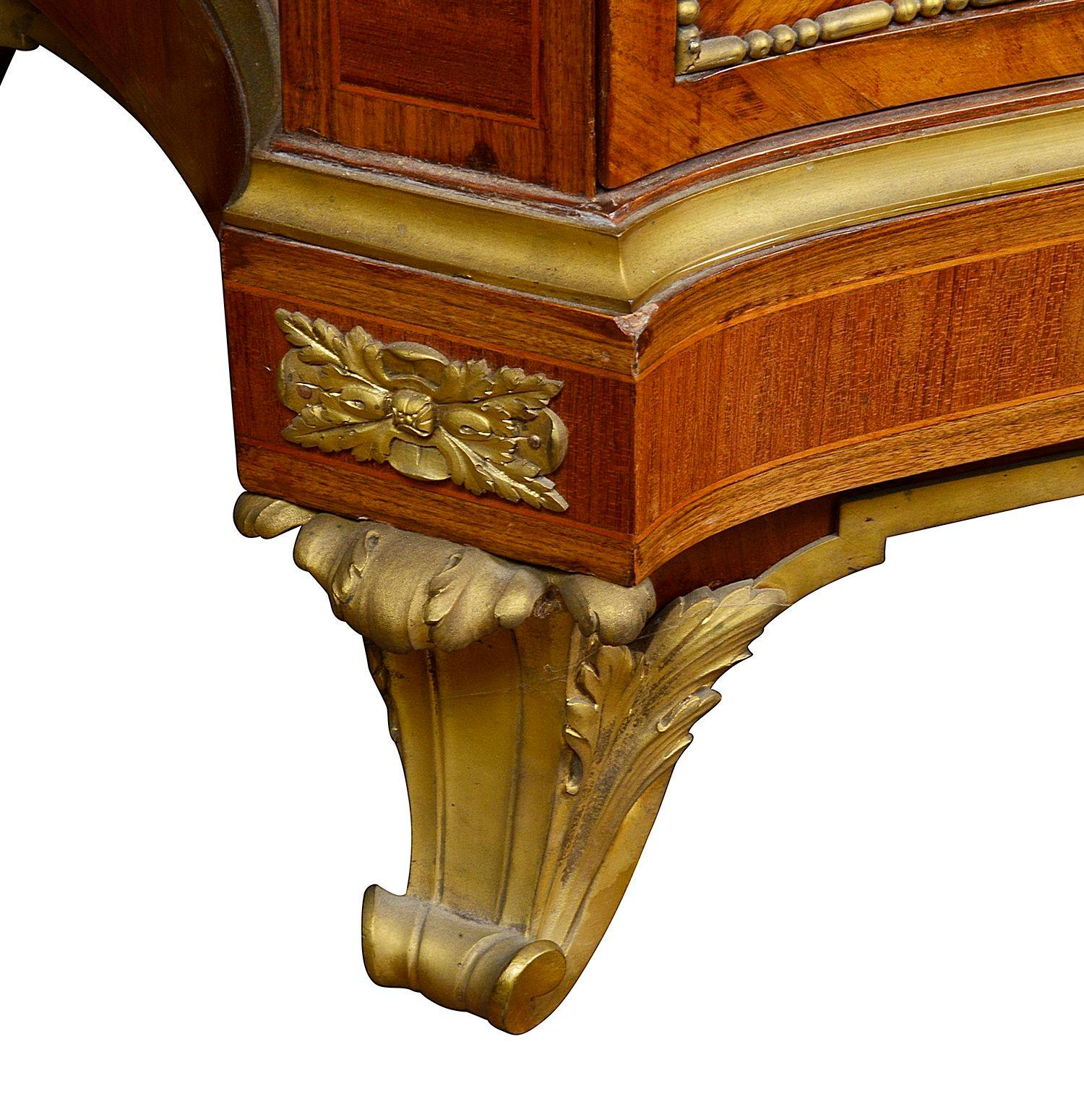 19th Century Louis XVI style marble topped commode. For Sale 2