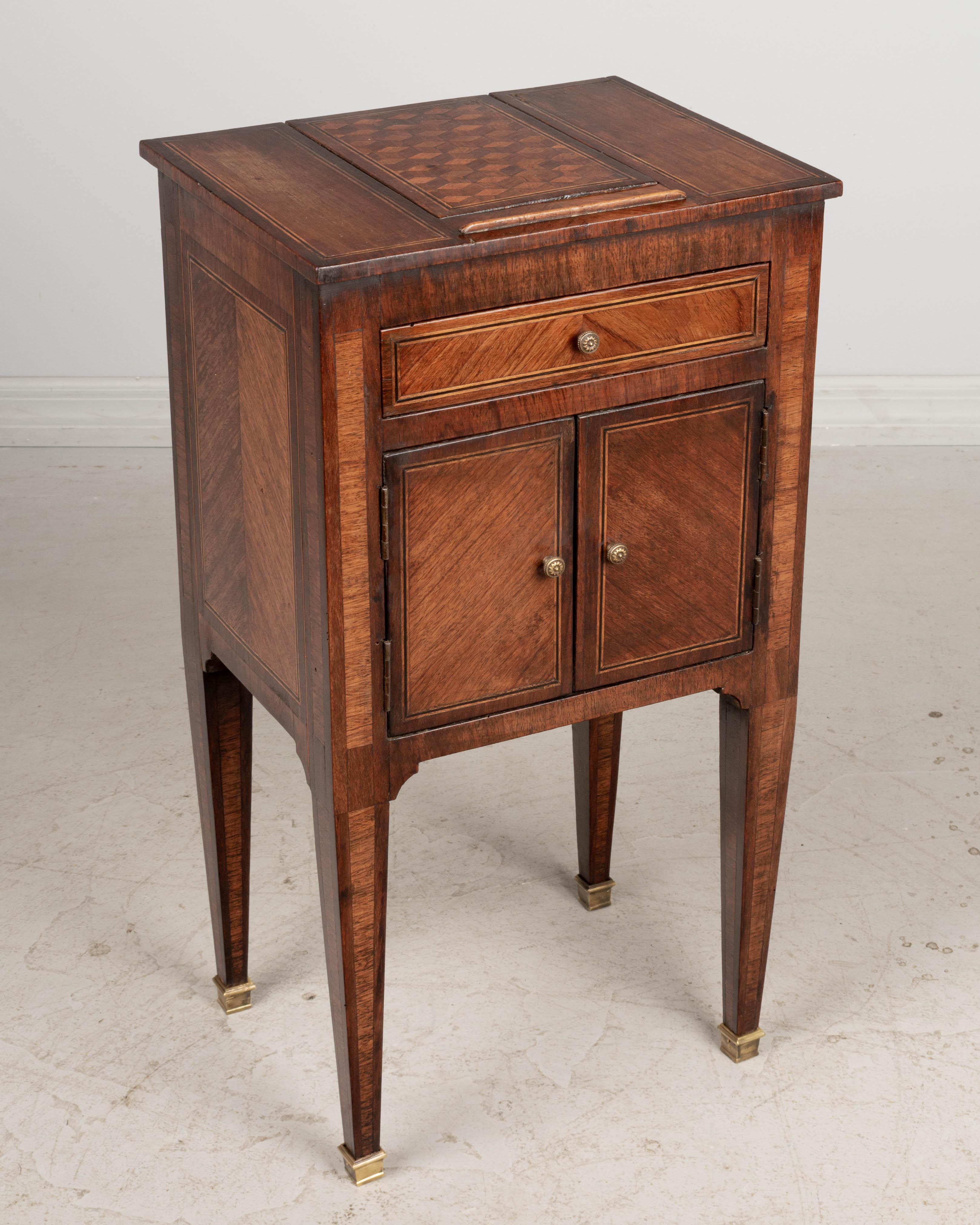 19th Century Louis XVI Style Marquetry Side Table 7