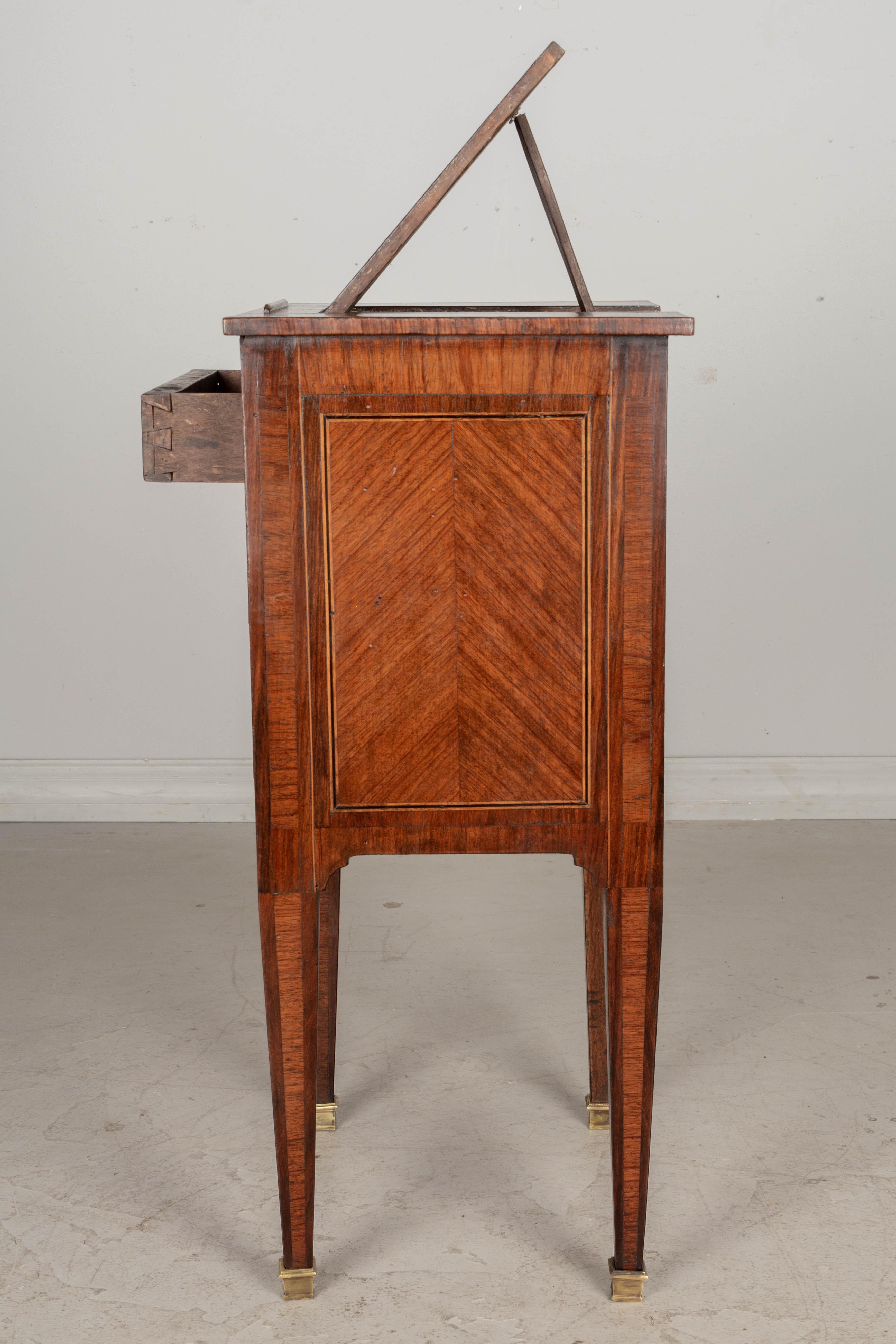 19th Century Louis XVI Style Marquetry Side Table 4