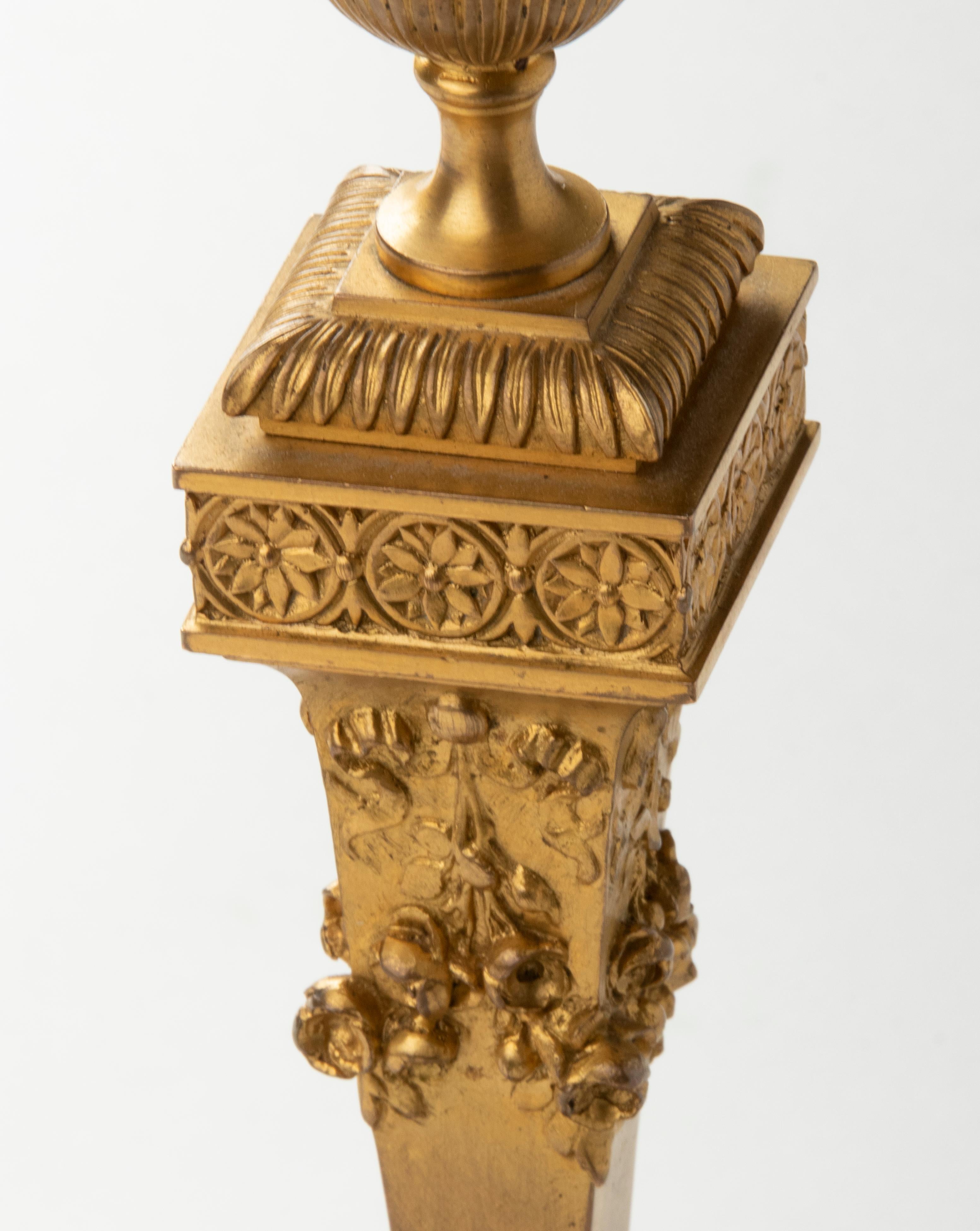 19th Century Louis XVI Style Ormolu Bronze Candlesticks by Barbedienne 12
