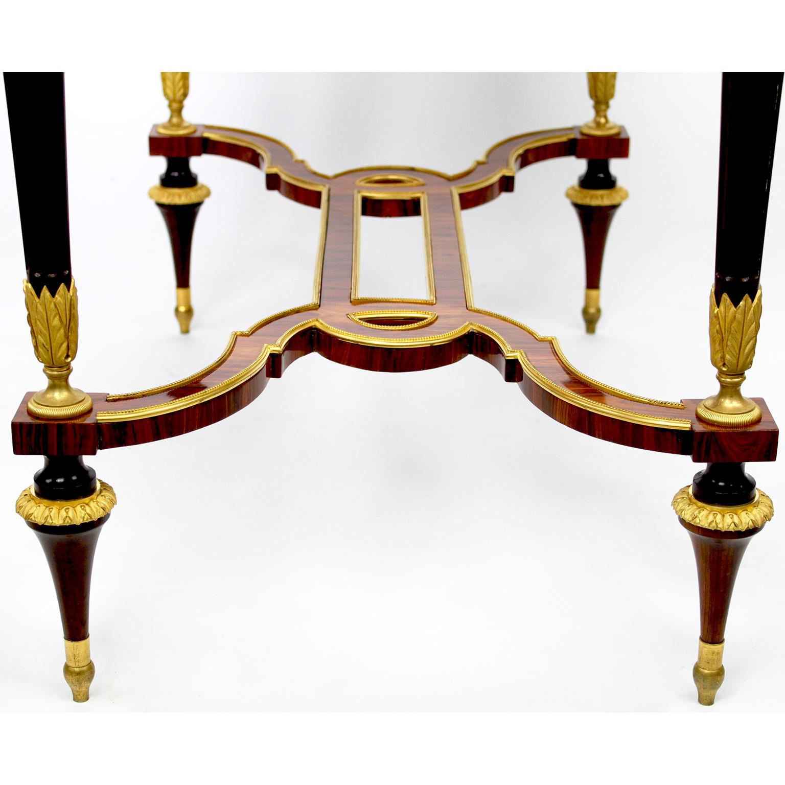 A 19th Century Louis XVI Style Ormolu Mounted Vitrine Table Attr. Henry Dasson  For Sale 12