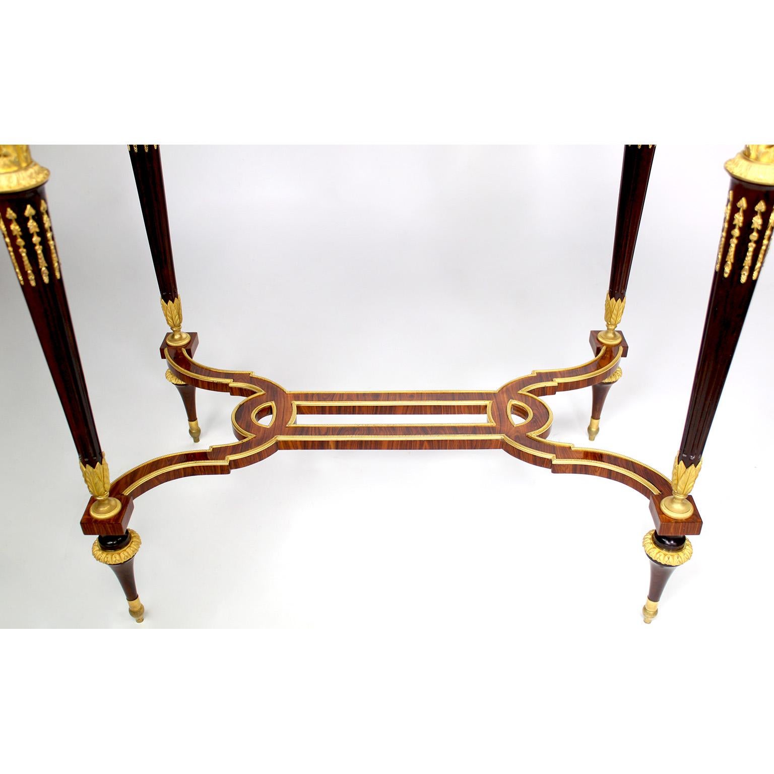 A 19th Century Louis XVI Style Ormolu Mounted Vitrine Table Attr. Henry Dasson For Sale 11