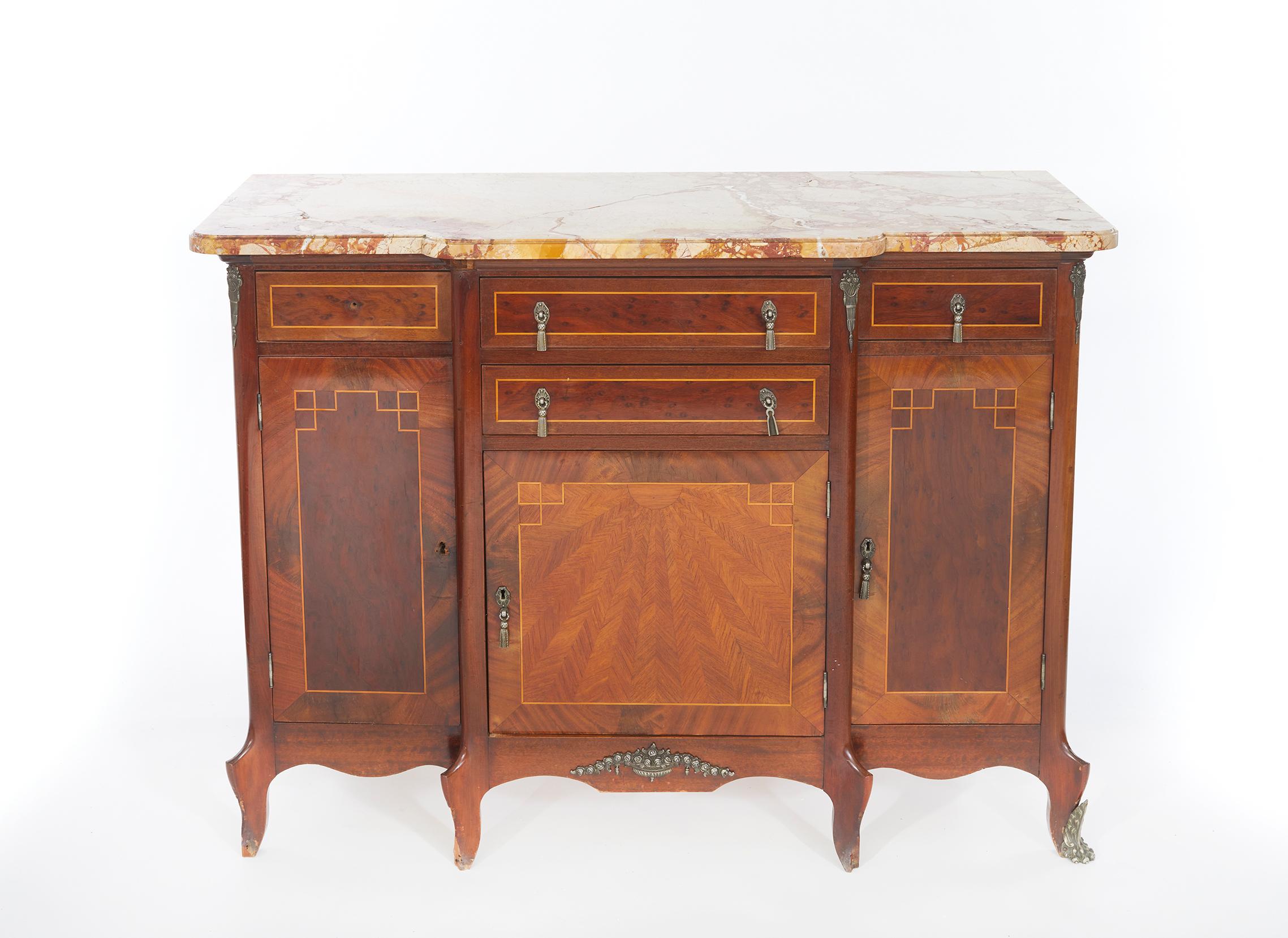 19th Century Louis XVI Style Parquetry Server / Sideboard 4