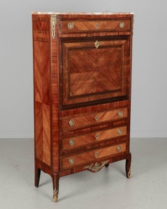 19th Century Louis XVI Style Secretaire a Abattant