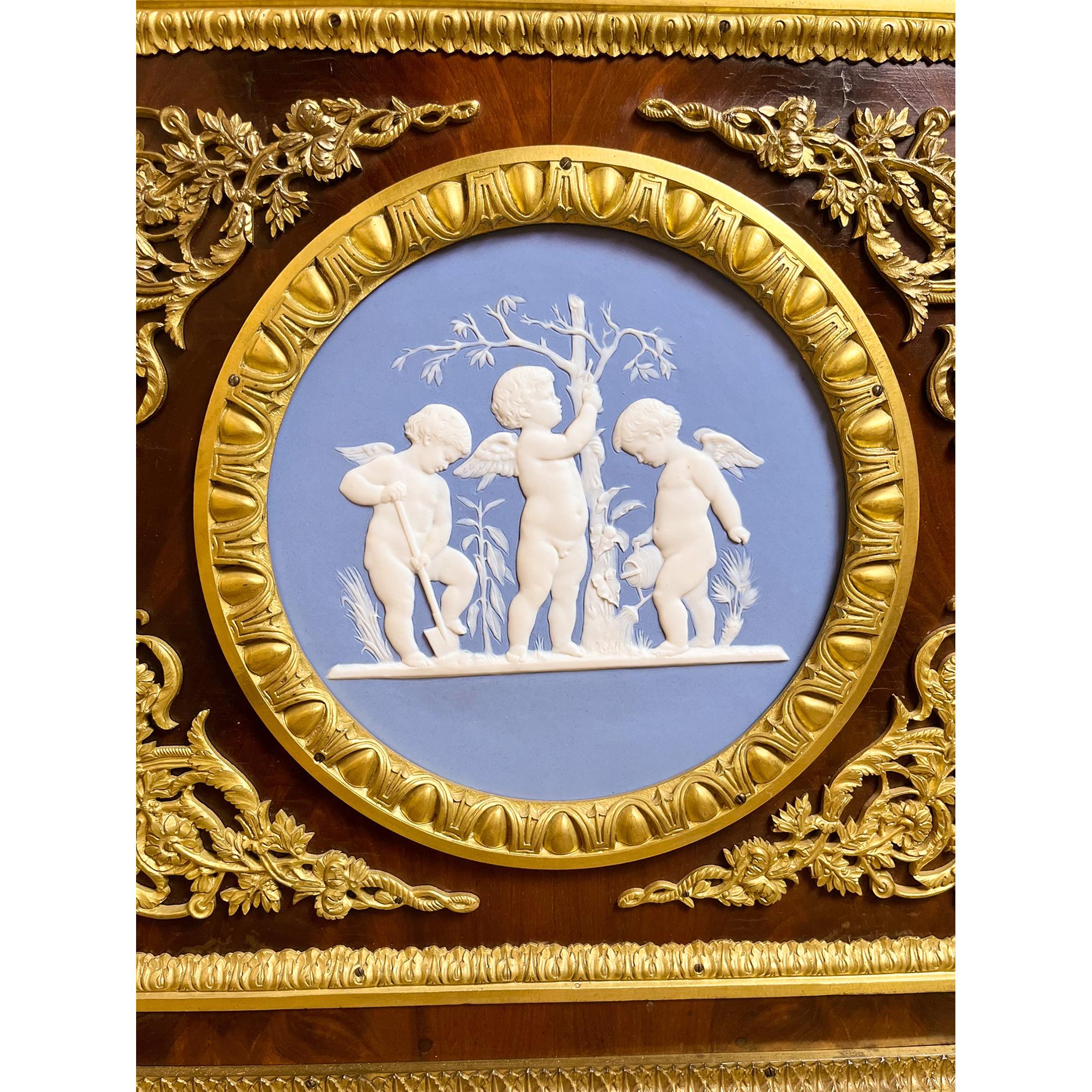19th Century Louis XVI style Wedgwood Commode a Vantaux  For Sale 3