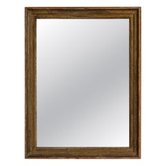 19th Century Louis XVI Wall Mirror with Gold Gilt Wood Frame