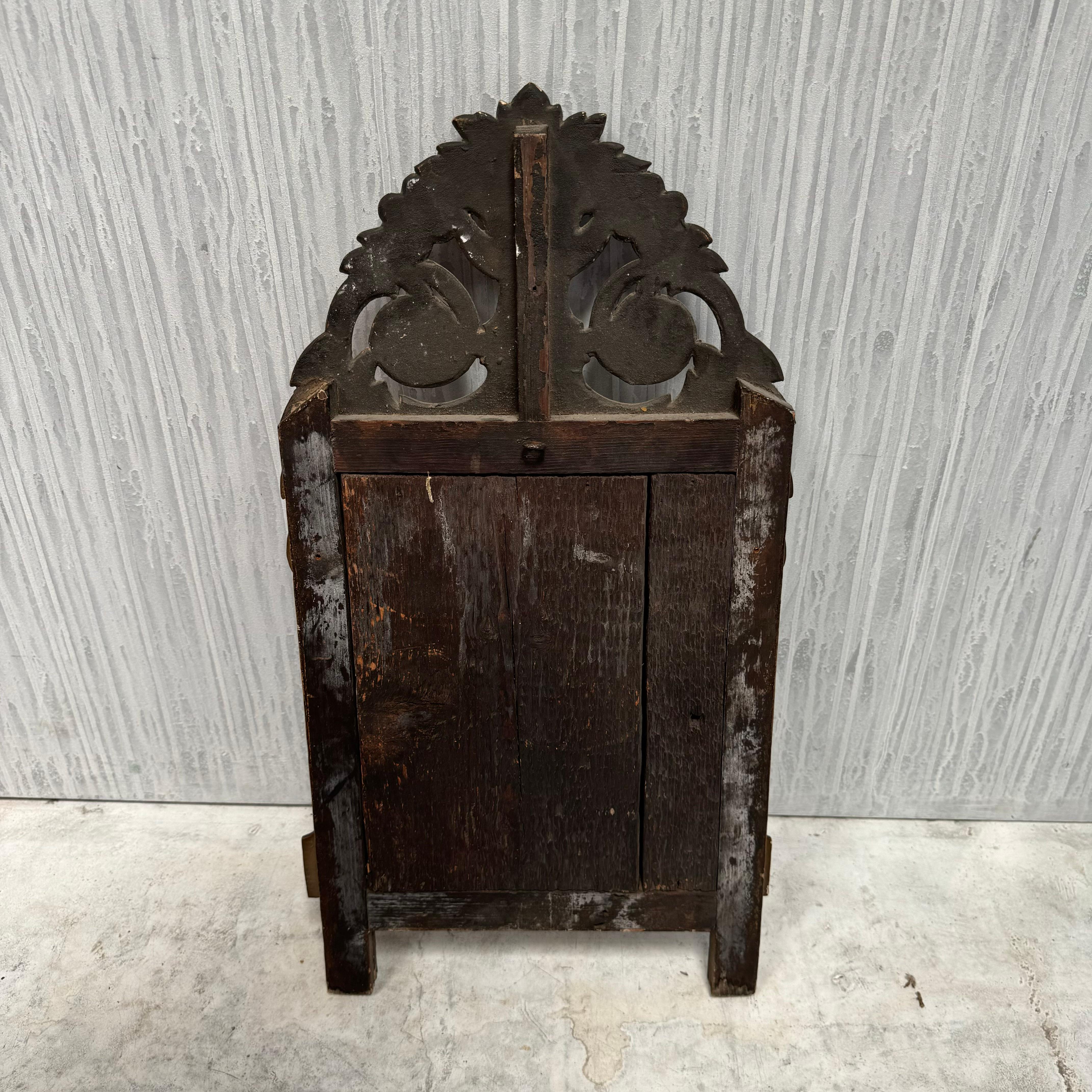 19th Century Louis XVI Style French Giltwood Bridal Mirror 2