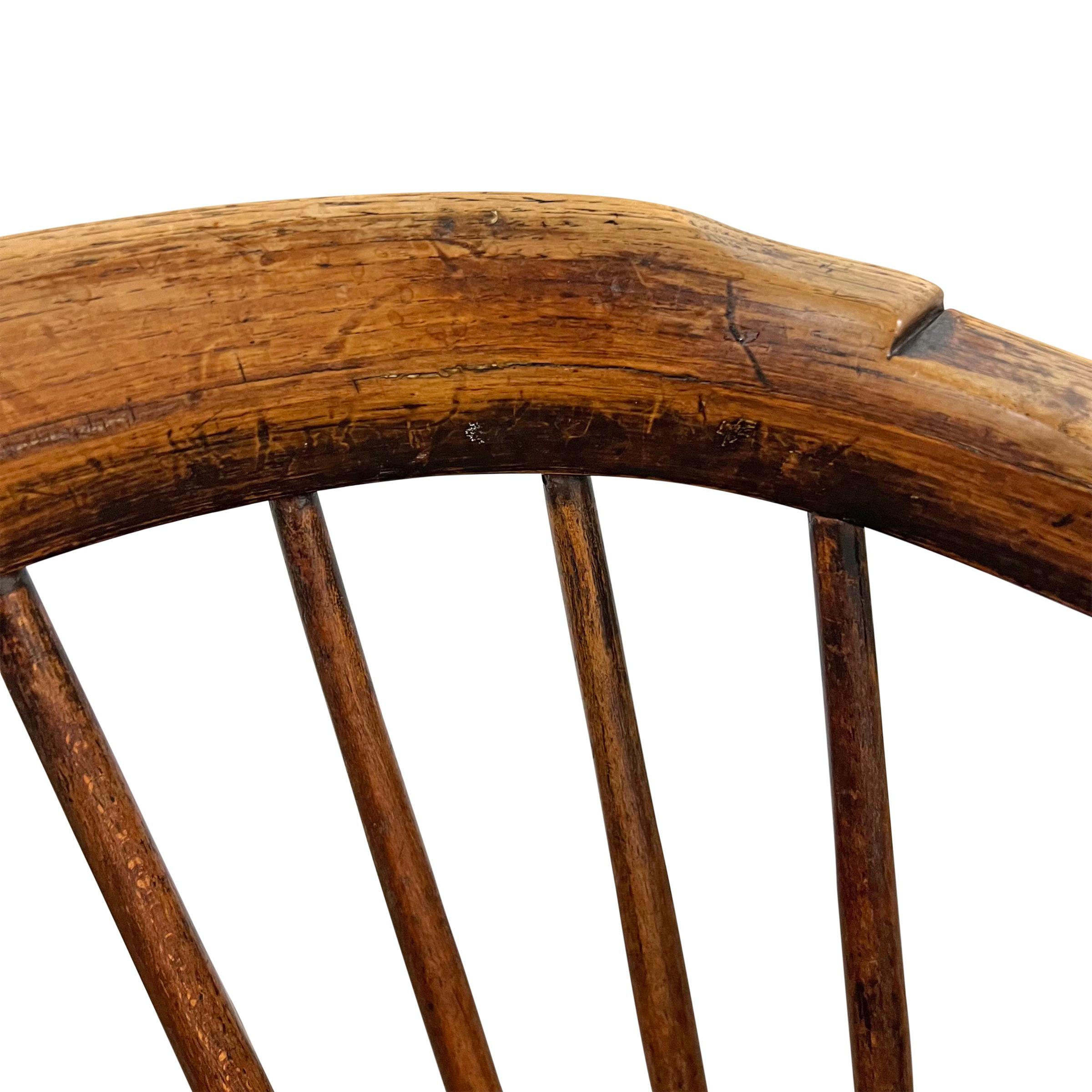 19th Century Low-Back Windsor Chair For Sale 5