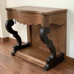 19th Century Low Console Tables or Nightstand in Mahogany
