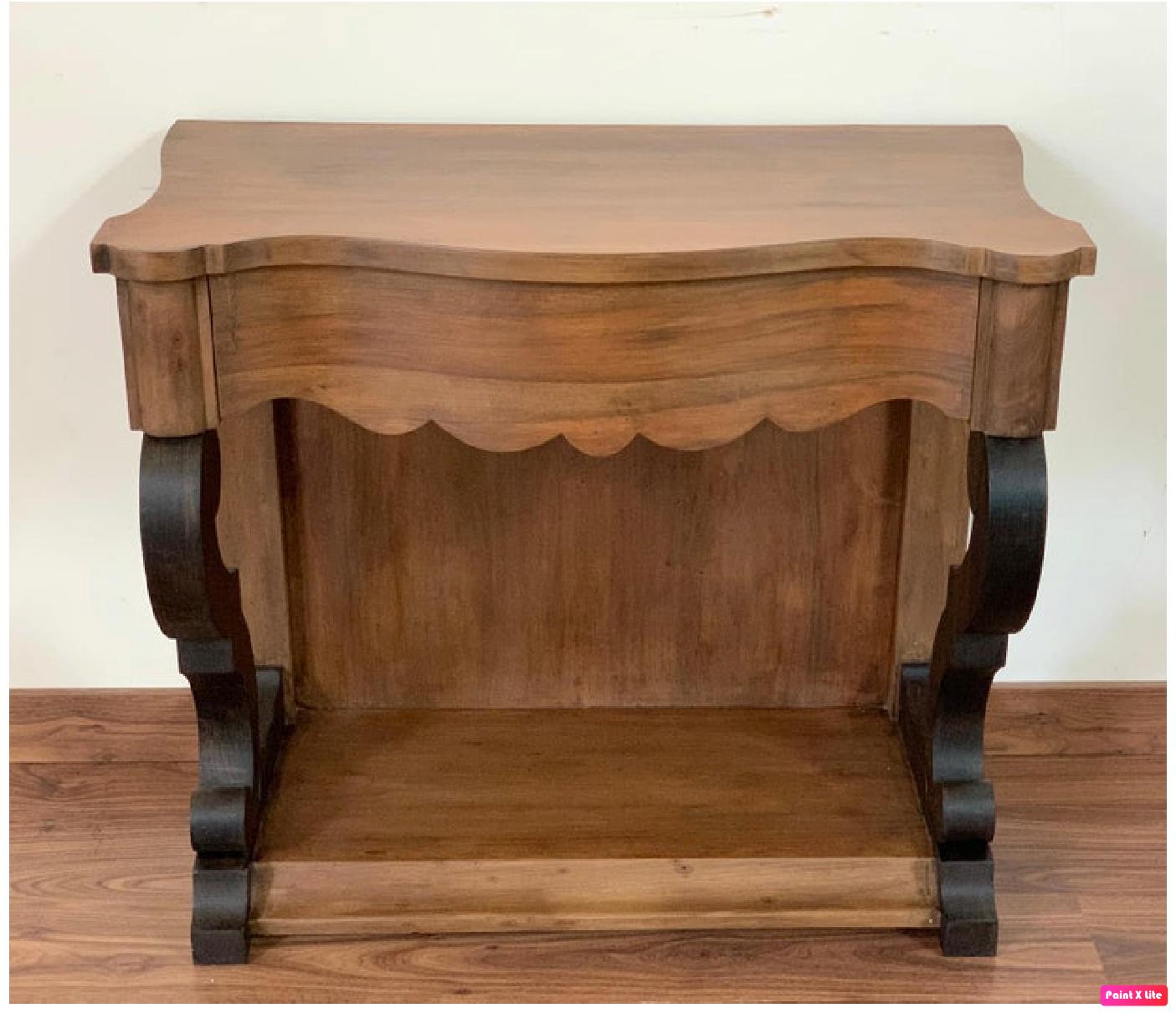 Empire Revival 19th Century Low Console Tables or Nightstand in Mahogany For Sale