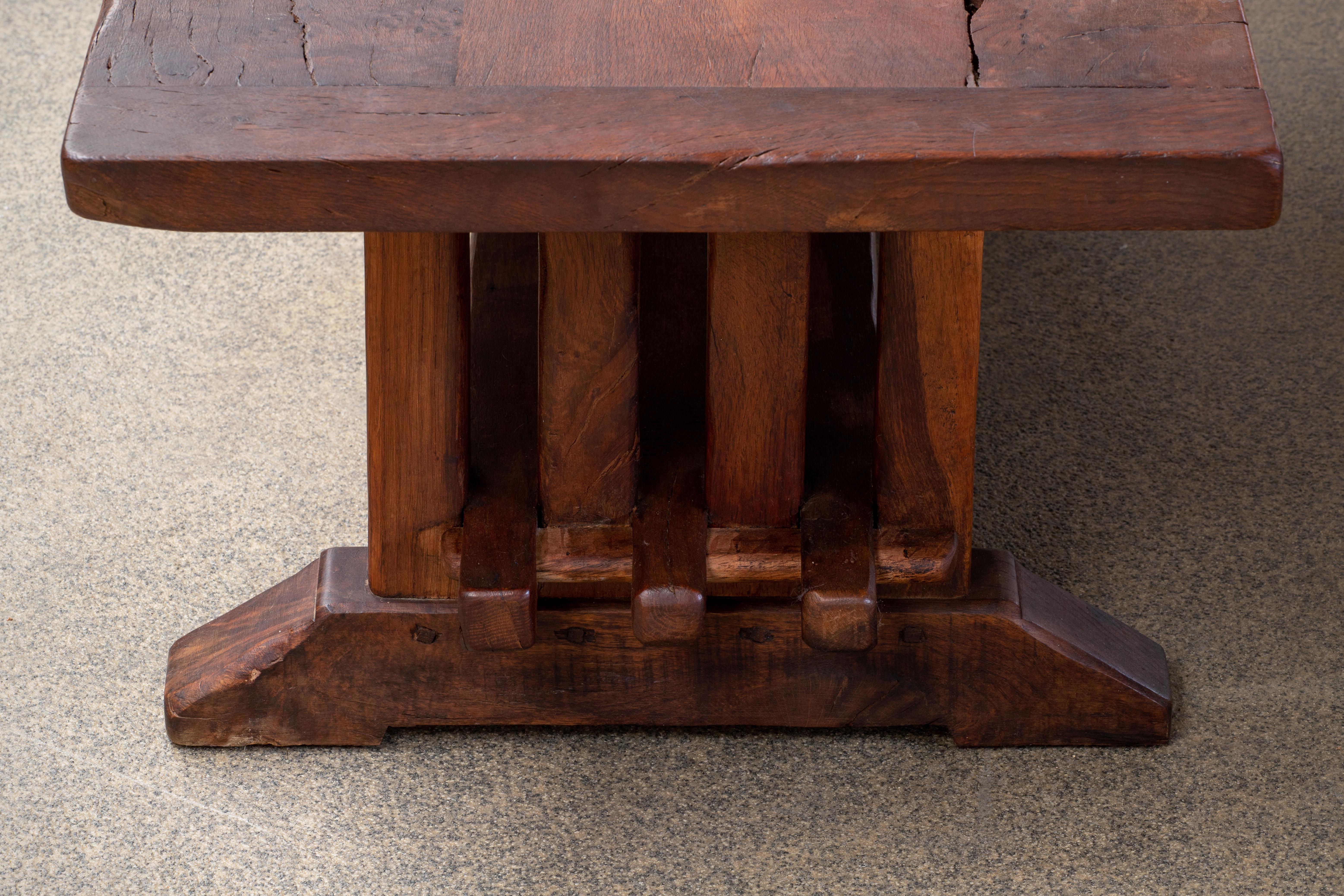 19th Century Low Table Antique Sofa Table Coffee Table/ Rustic In Good Condition For Sale In Wiesbaden, DE