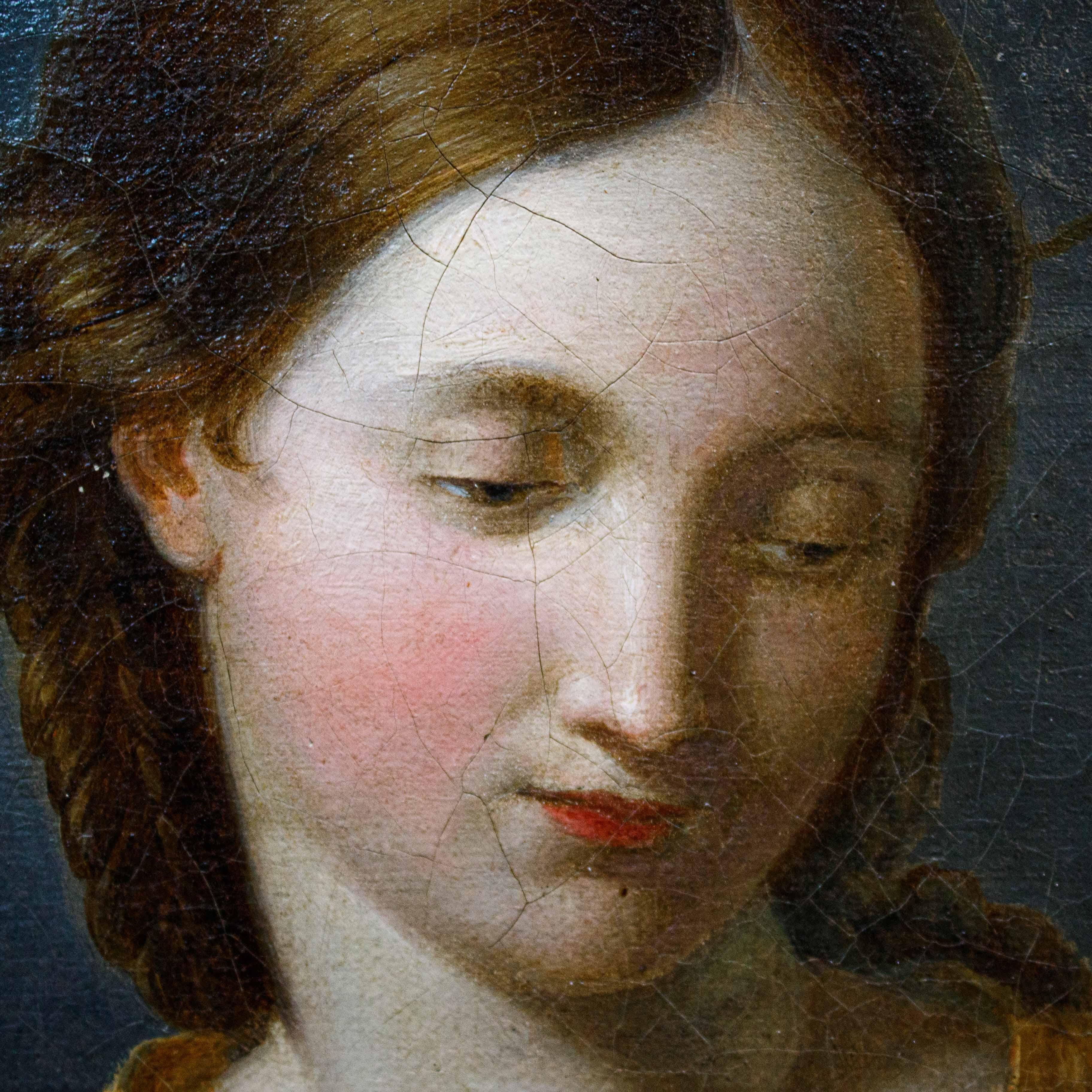 19th Century Madonna with Child Painting oil on canvas For Sale at ...