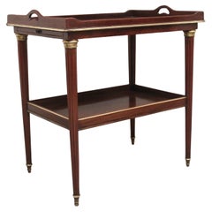 19th Century mahogany and brass inlaid occasional table