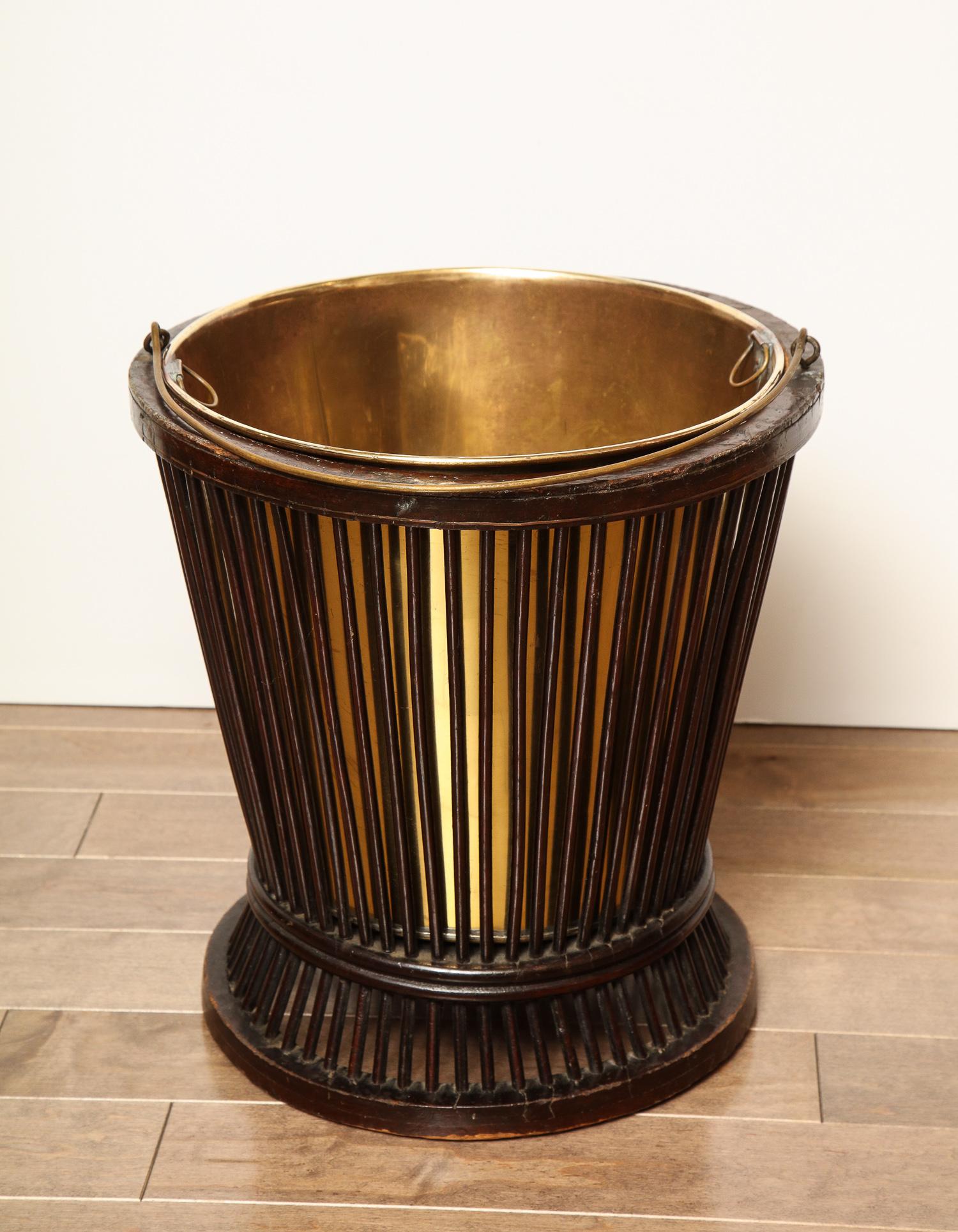 19th Century Mahogany and Brass, Waste Paper Basket 10