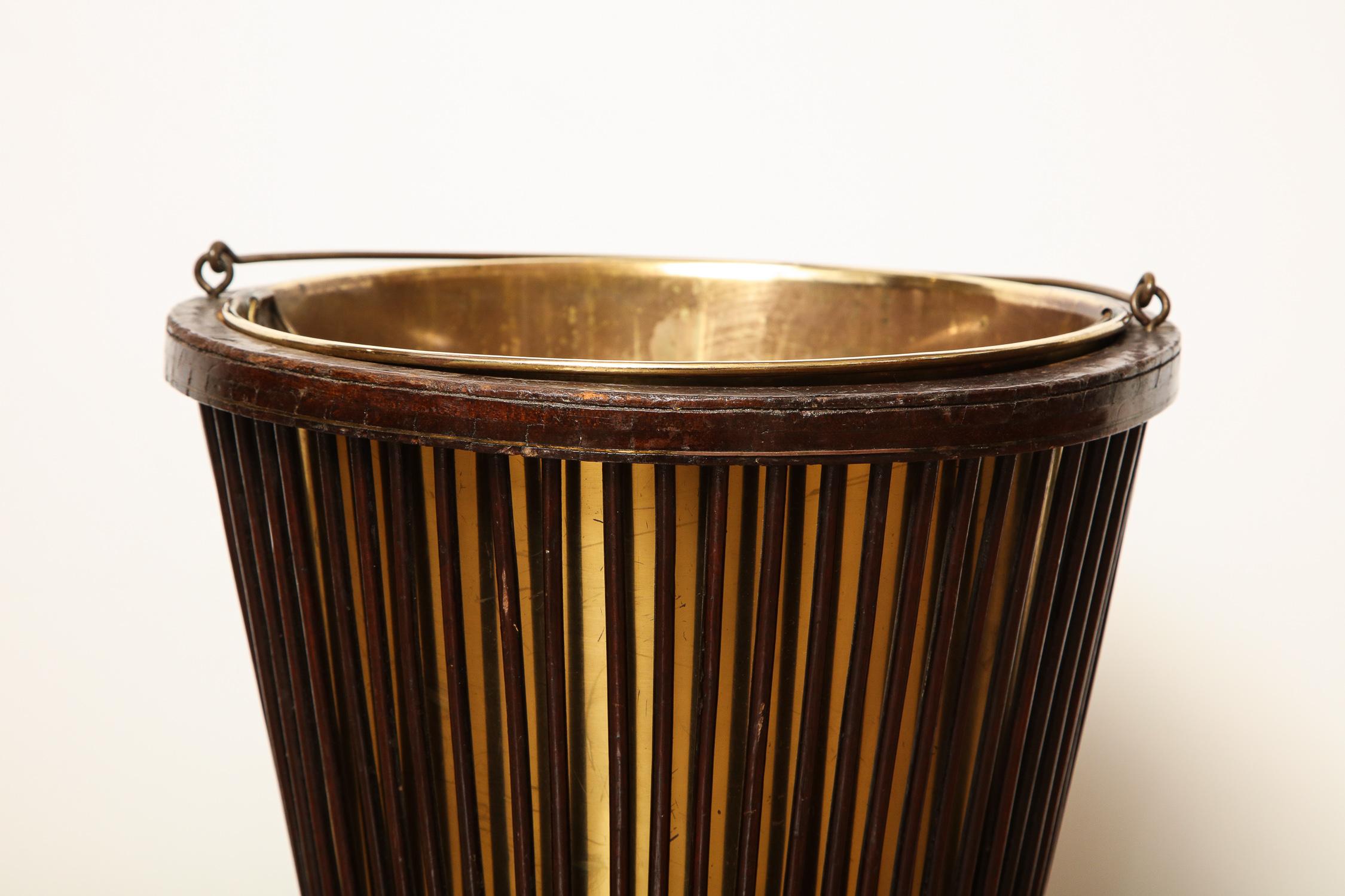 19th Century Mahogany and Brass, Waste Paper Basket In Good Condition In New York, NY