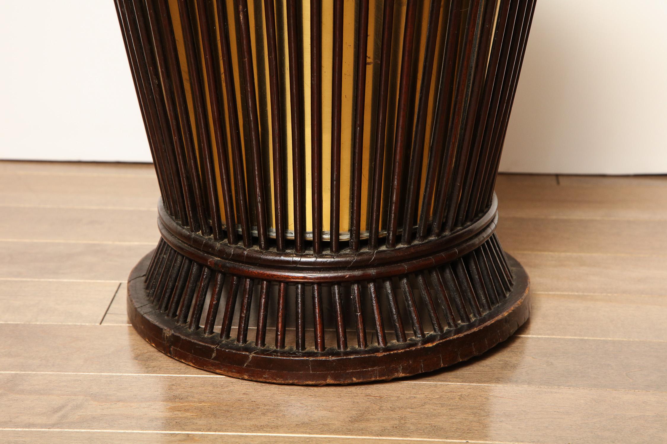 19th Century Mahogany and Brass, Waste Paper Basket 3
