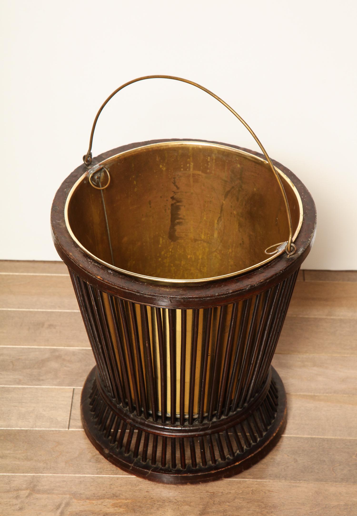 19th Century Mahogany and Brass, Waste Paper Basket 4