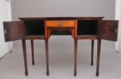 19th Century mahogany and burr elm sideboard by "The Woodworkers Ltd, Kilkenny"