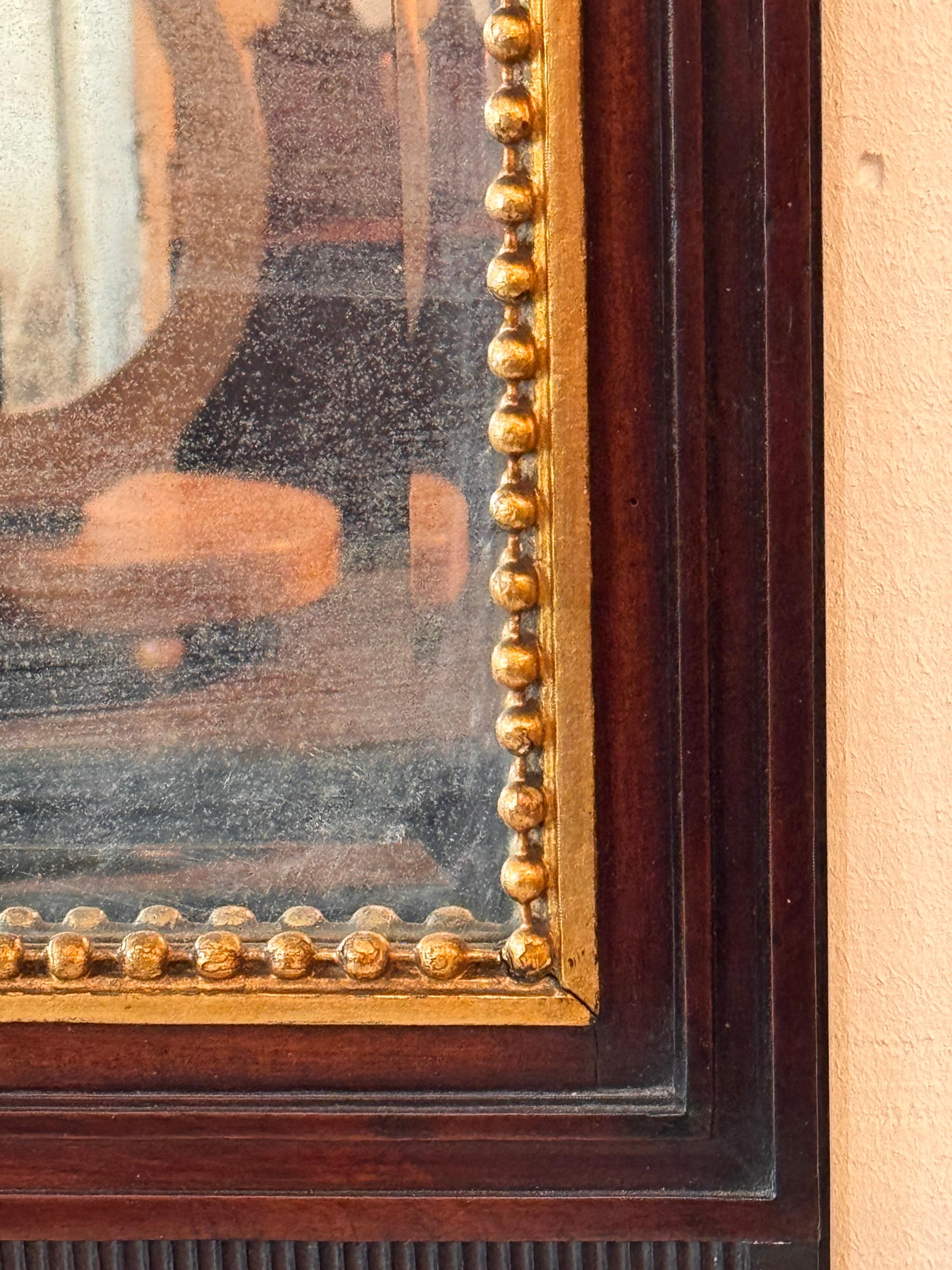 Miroir 19th Century Mahogany and Gilt Mirror en vente