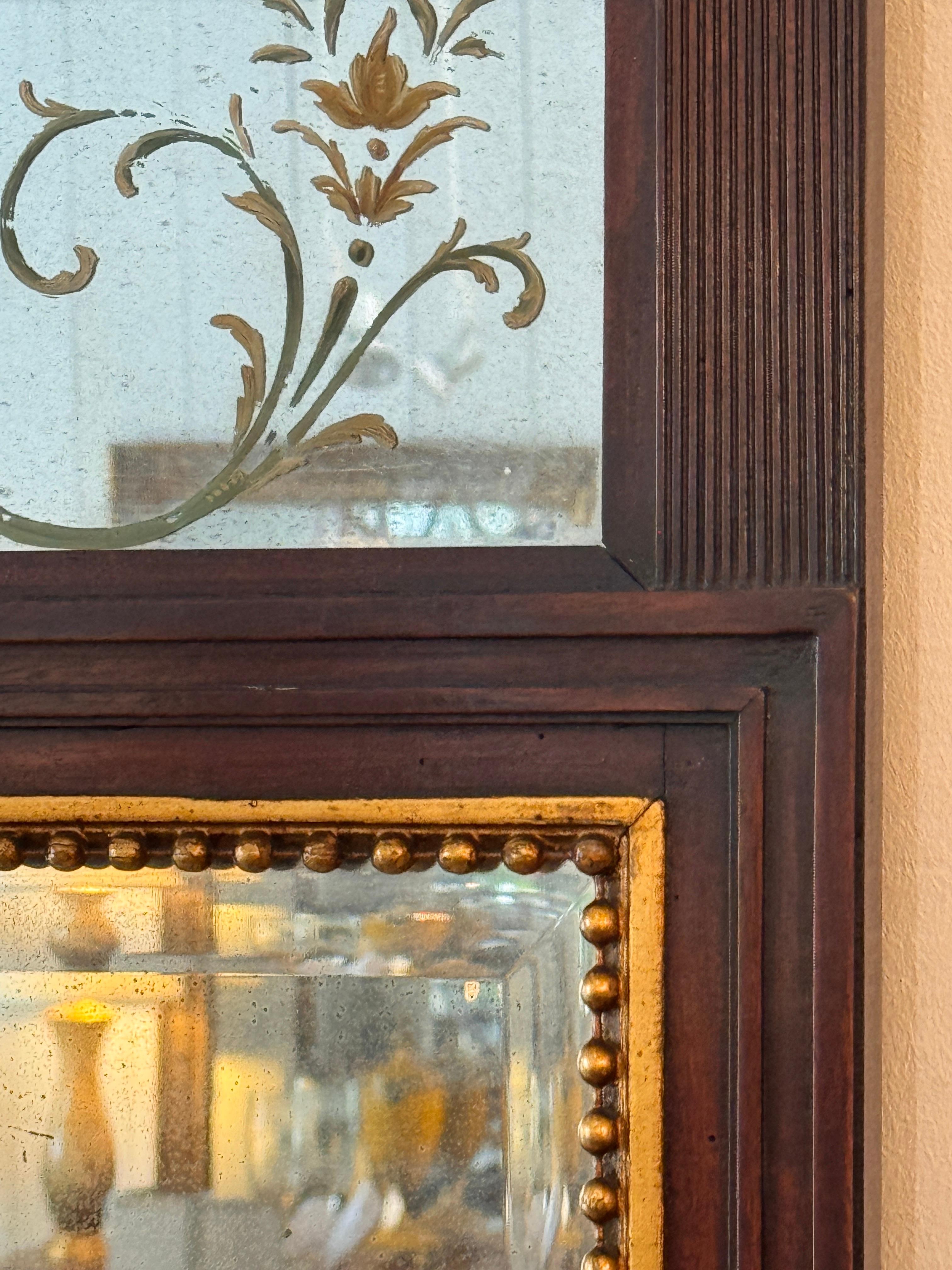 19th Century Mahogany and Gilt Mirror en vente 1