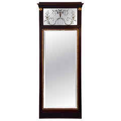 19th Century Mahogany and Gilt Mirror