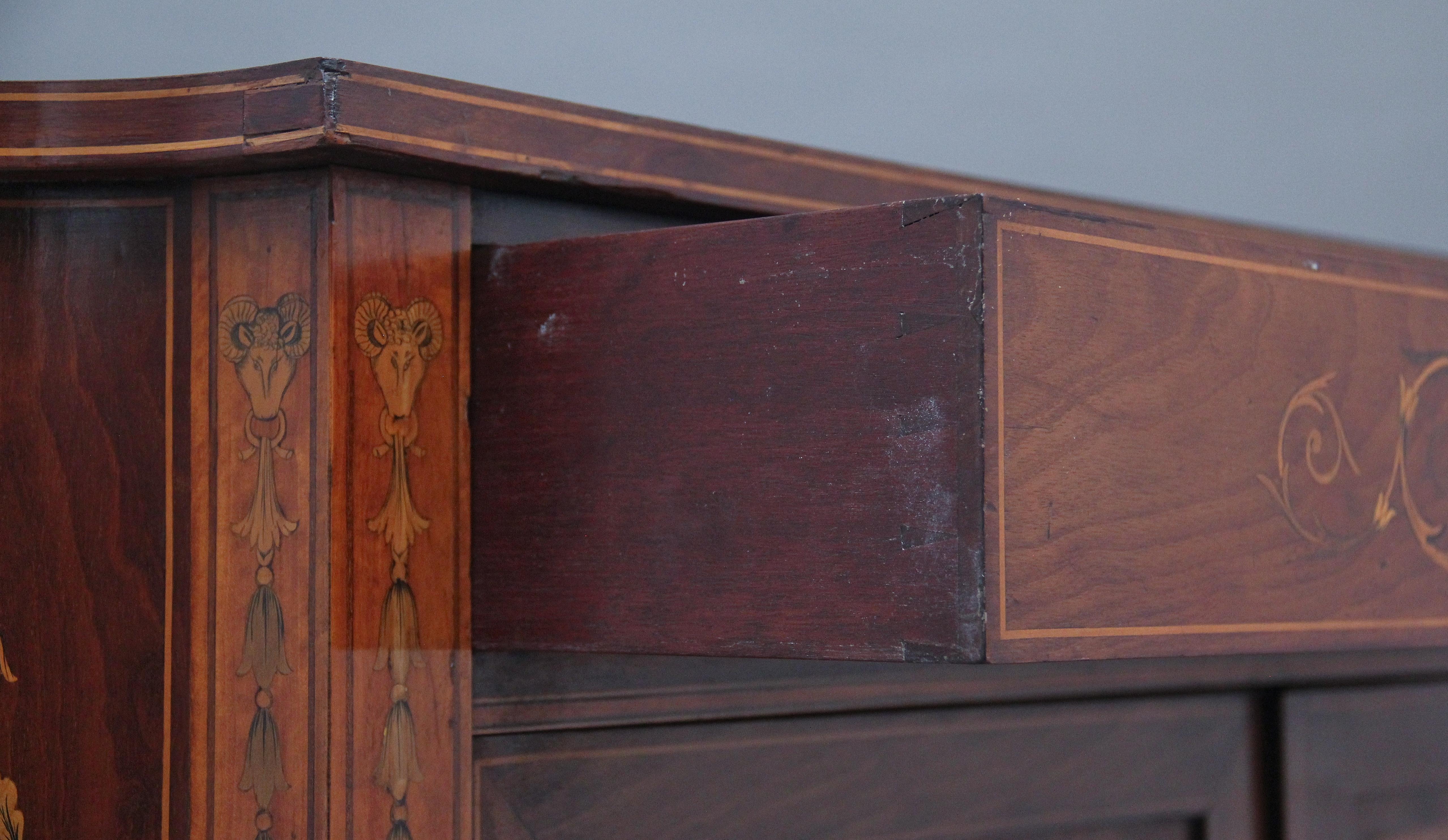 19th Century Mahogany and Inlaid Side Cabinet 6