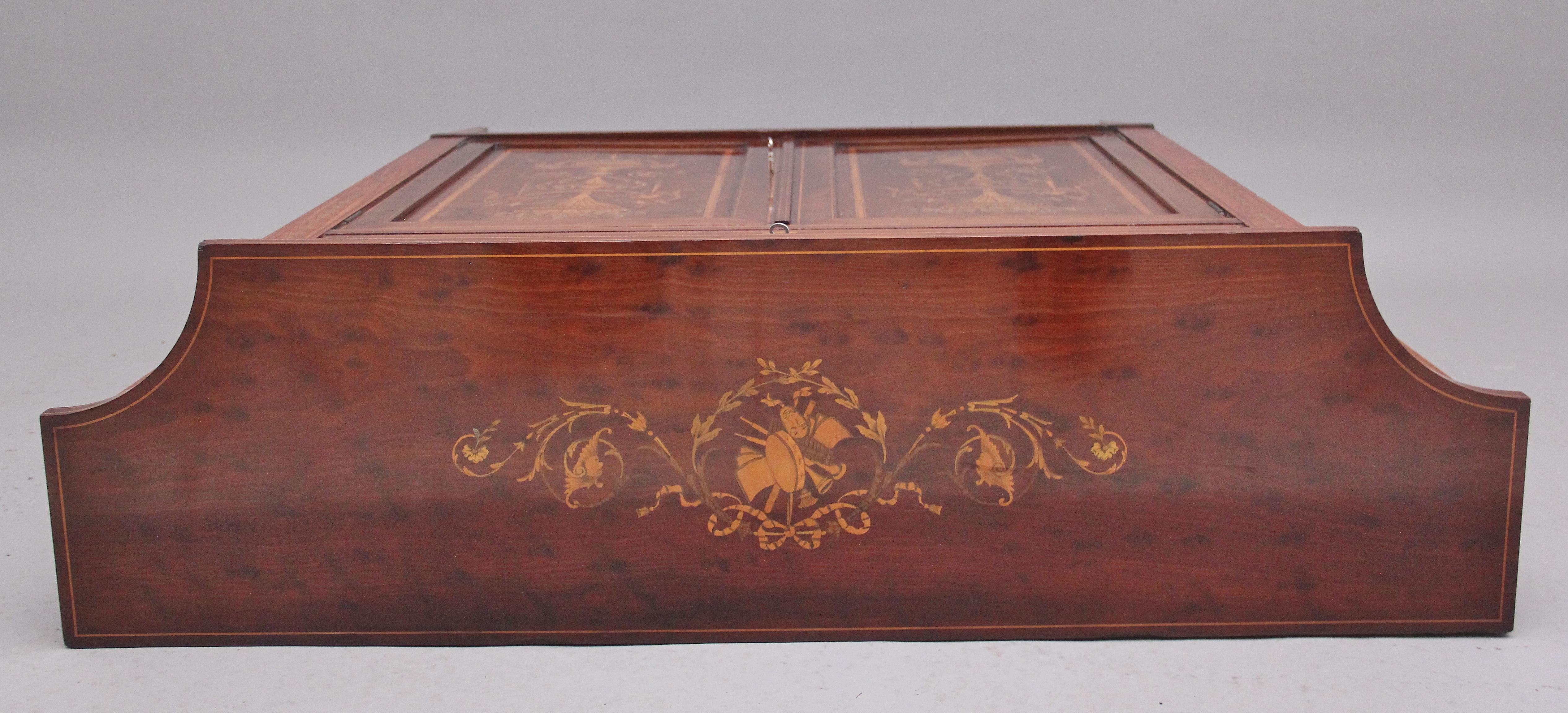 19th Century Mahogany and Inlaid Side Cabinet 3