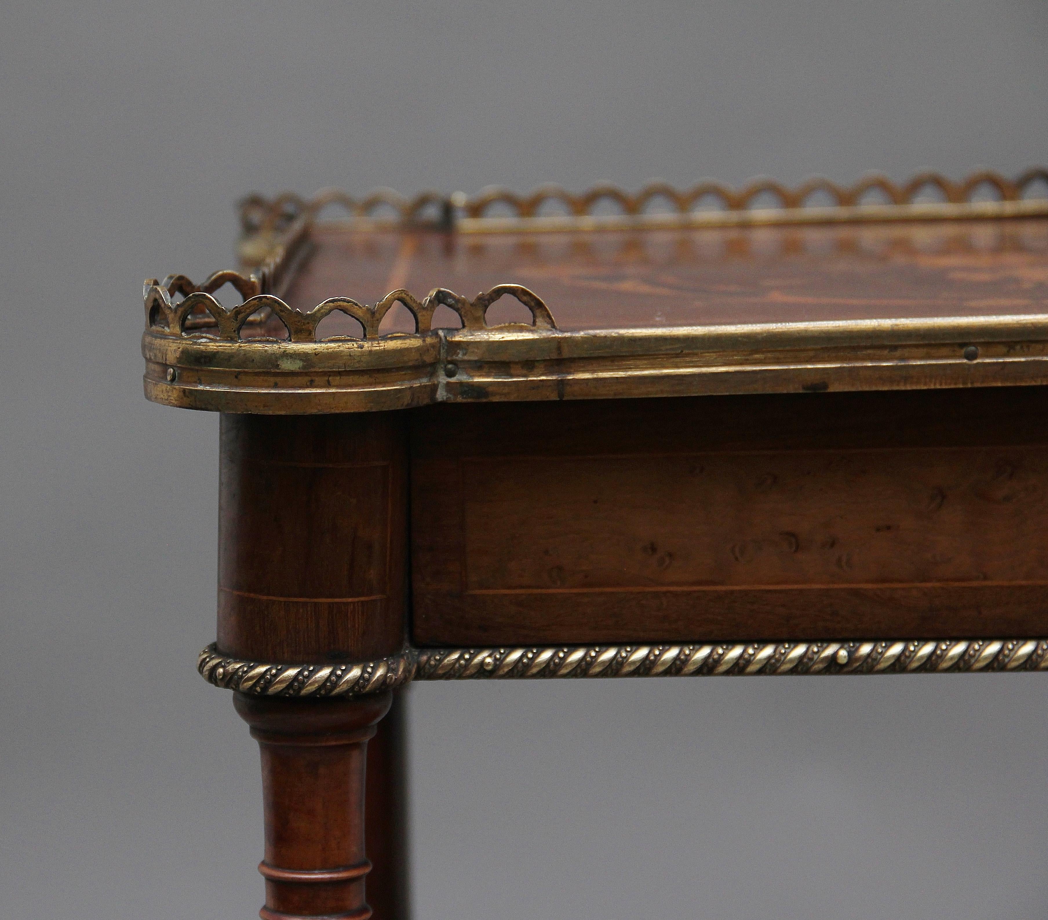 19th Century Mahogany and Inlaid Three-Tier Étagère Table 3