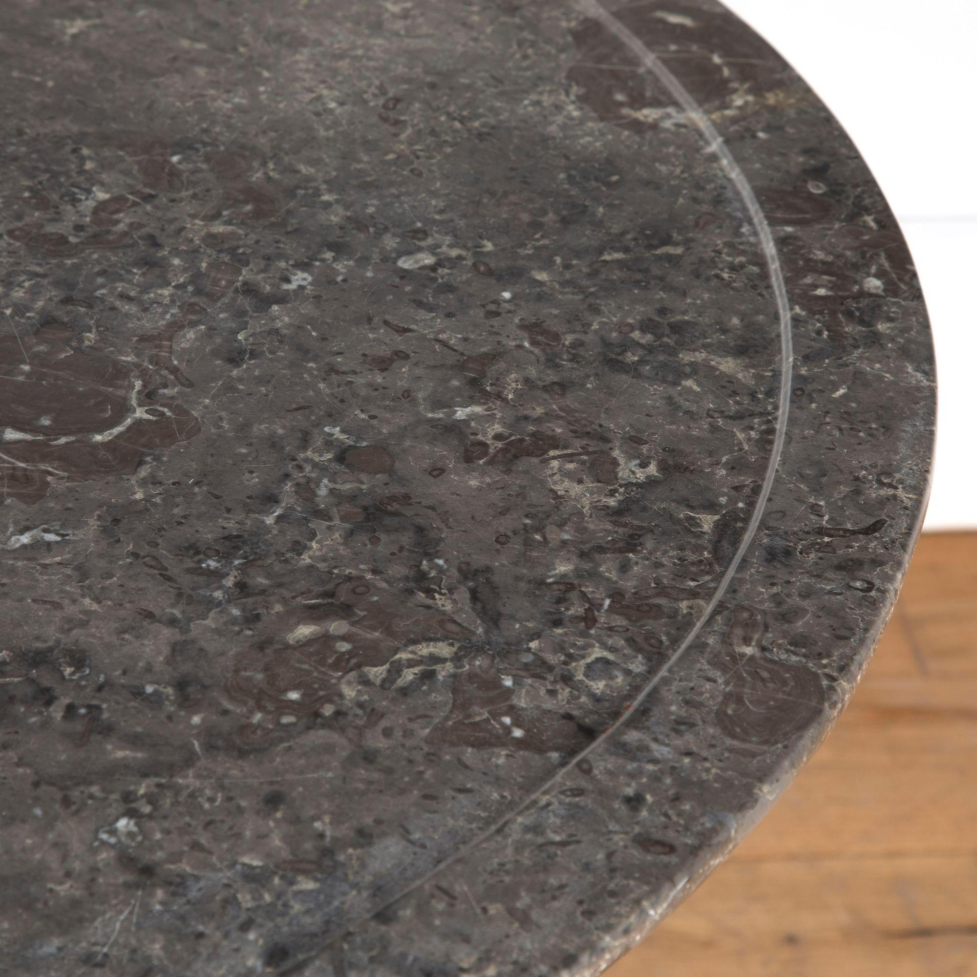Mesa central de caoba y mármol del siglo XIX en Bueno estado para la venta en Gloucestershire, GB