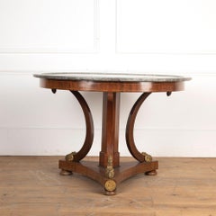 19th Century Mahogany and Marble Centre Table