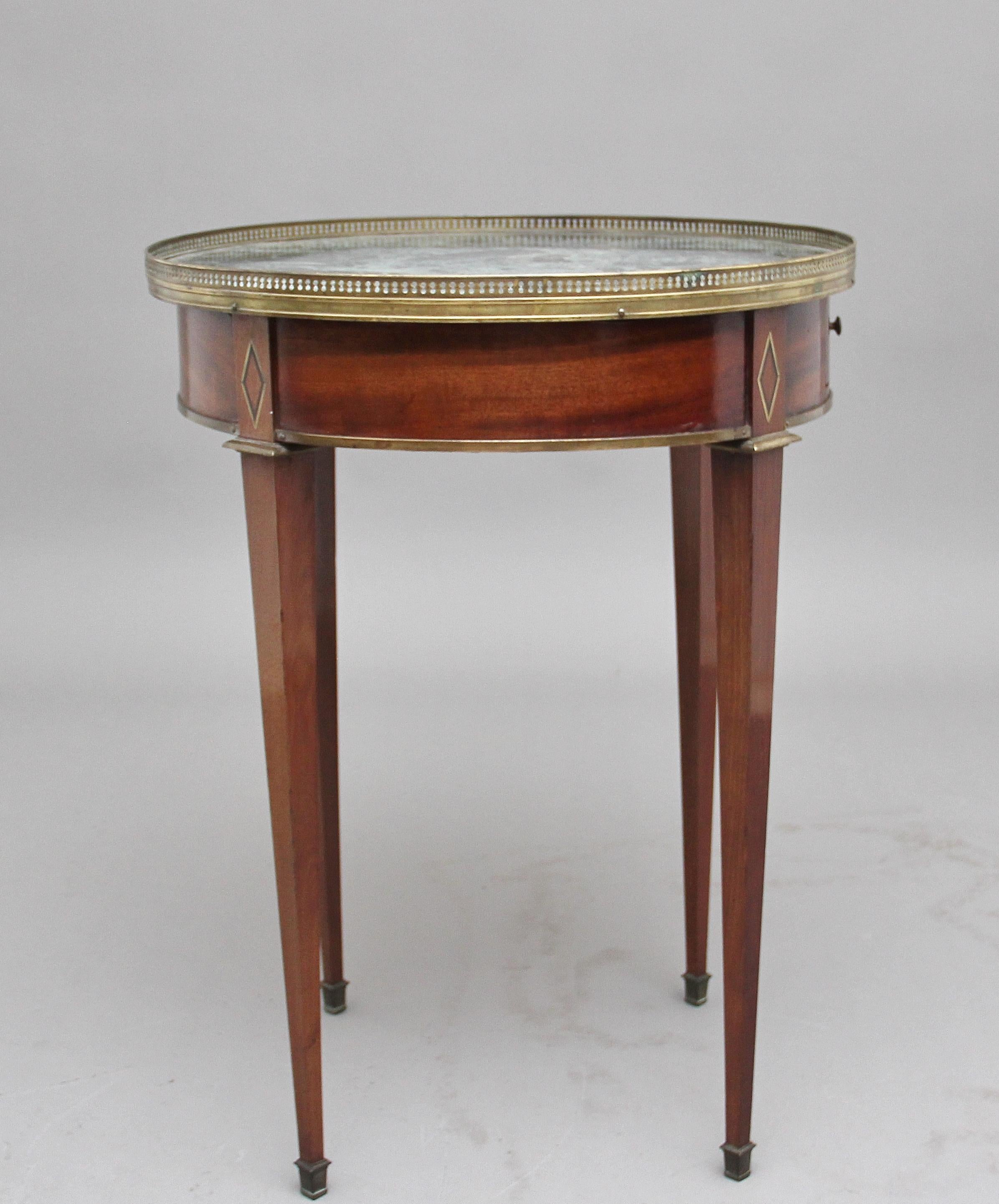 19th Century Mahogany and Marble-Top Occasional Table In Good Condition In Martlesham, GB