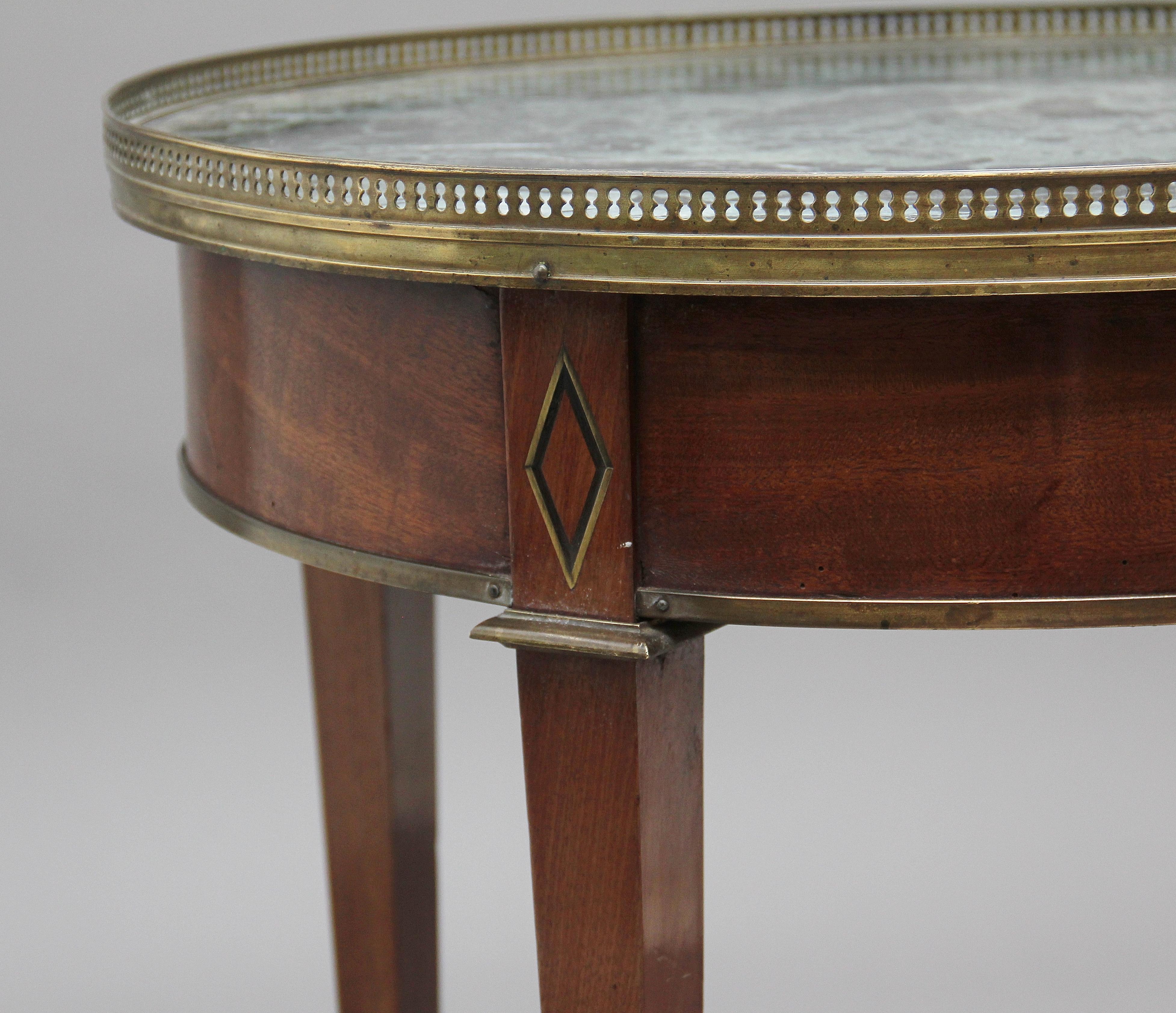 19th Century Mahogany and Marble-Top Occasional Table 4