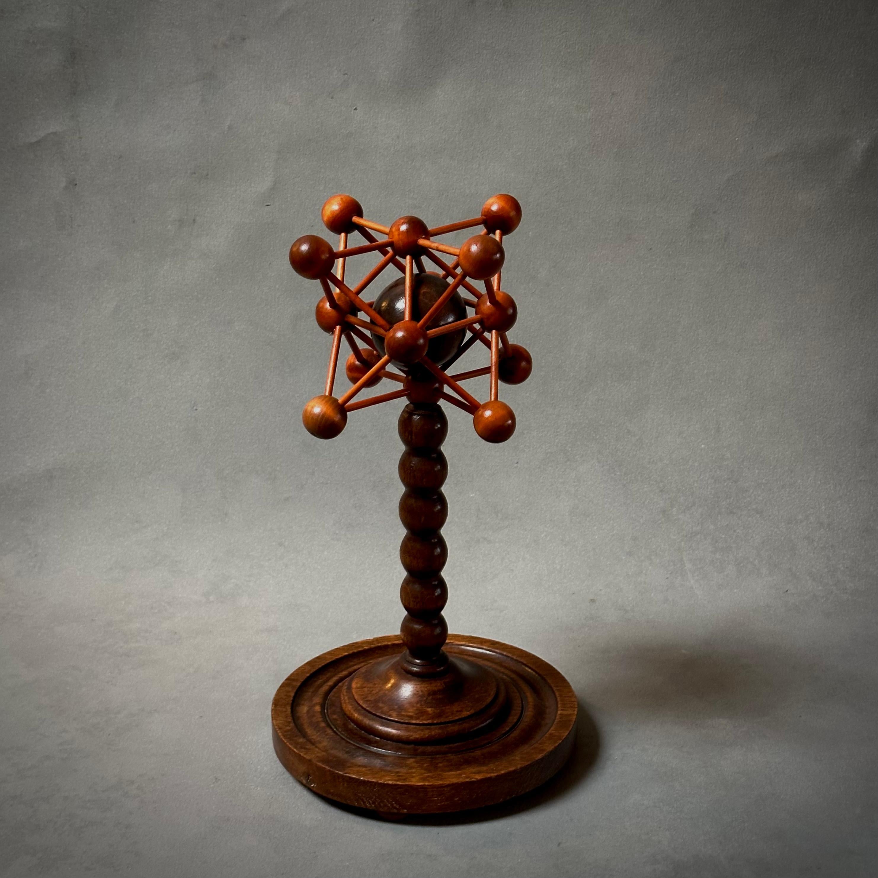 French 19th Century, Mahogany and Oak Wood Sculpture For Sale