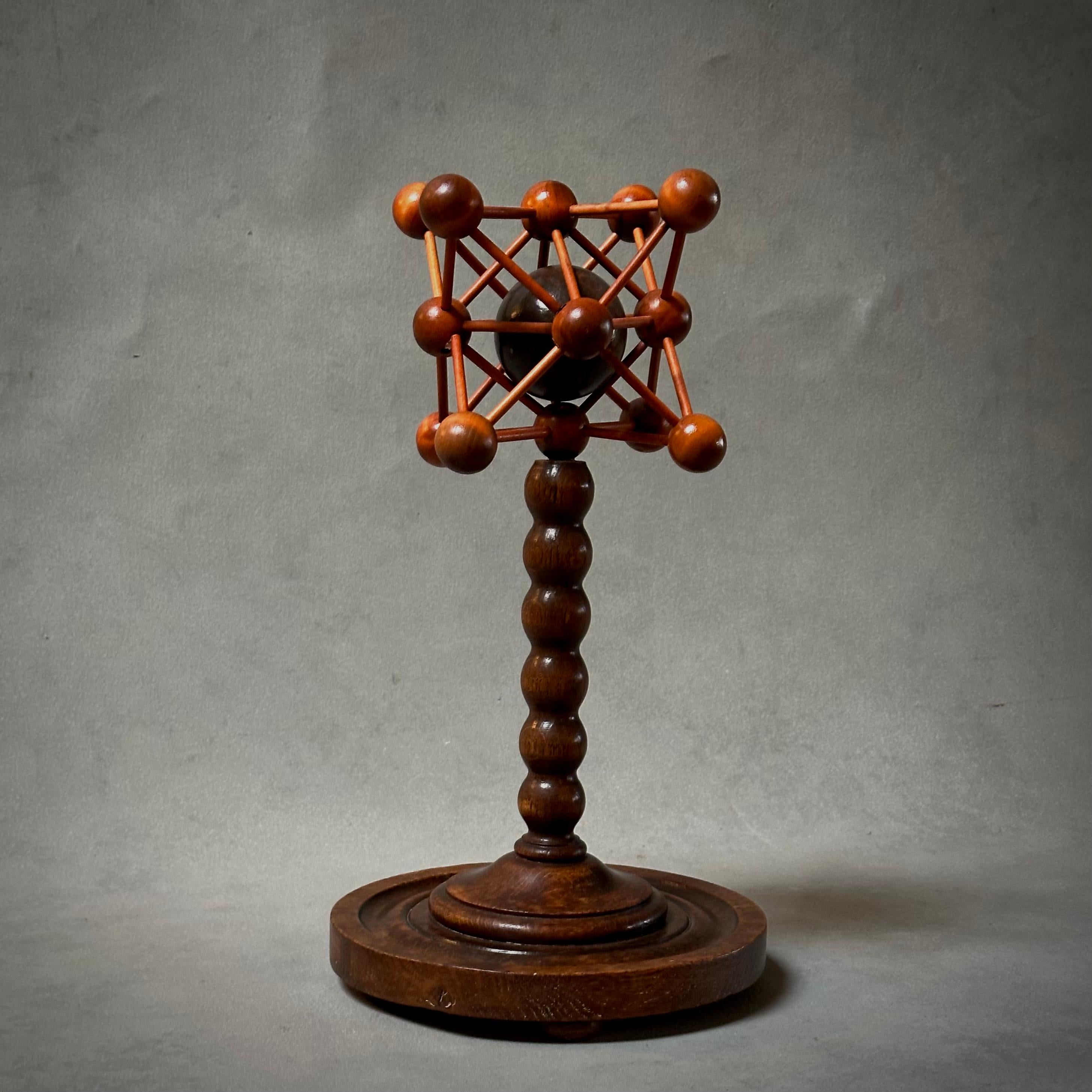20th Century 19th Century, Mahogany and Oak Wood Sculpture For Sale