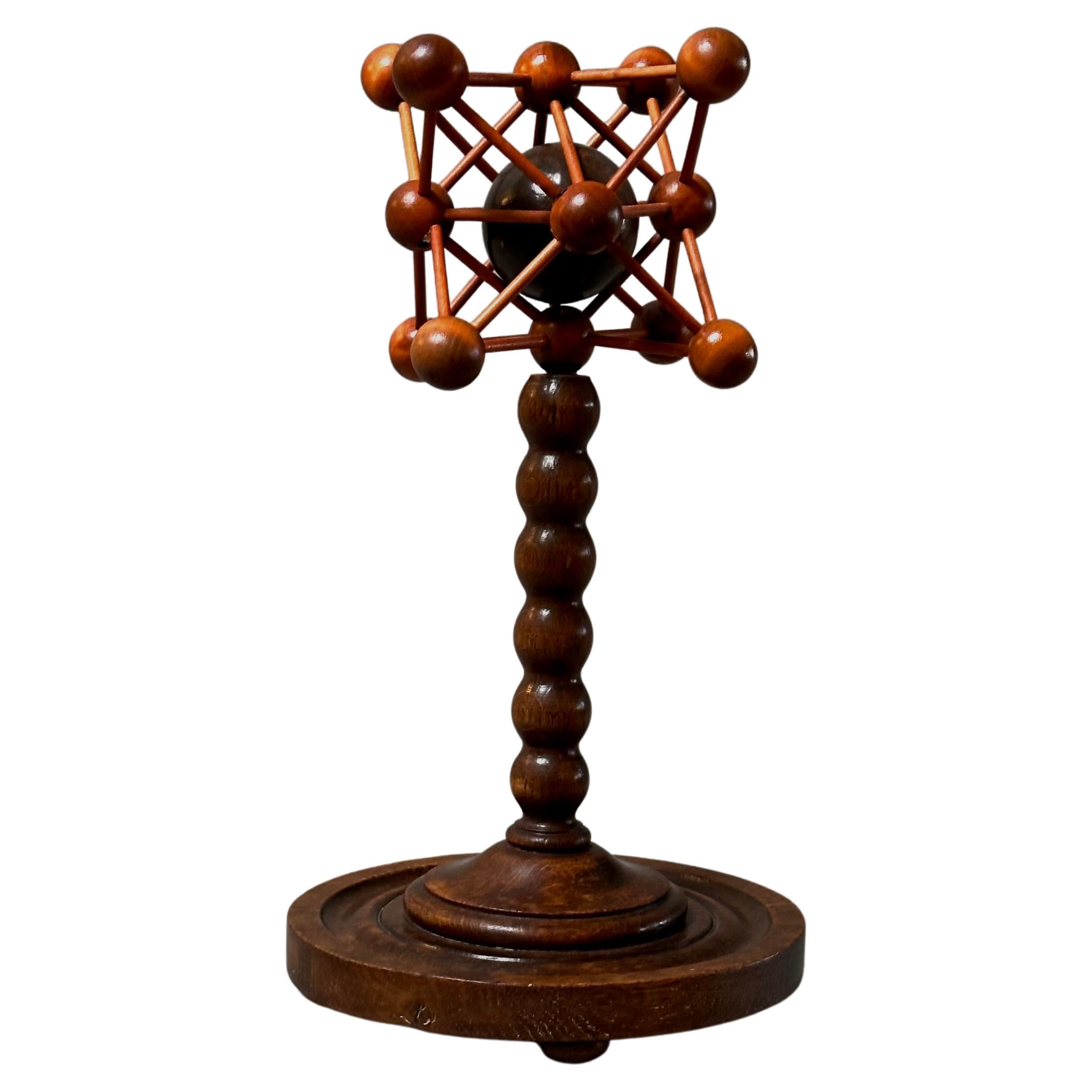 19th Century, Mahogany and Oak Wood Sculpture For Sale