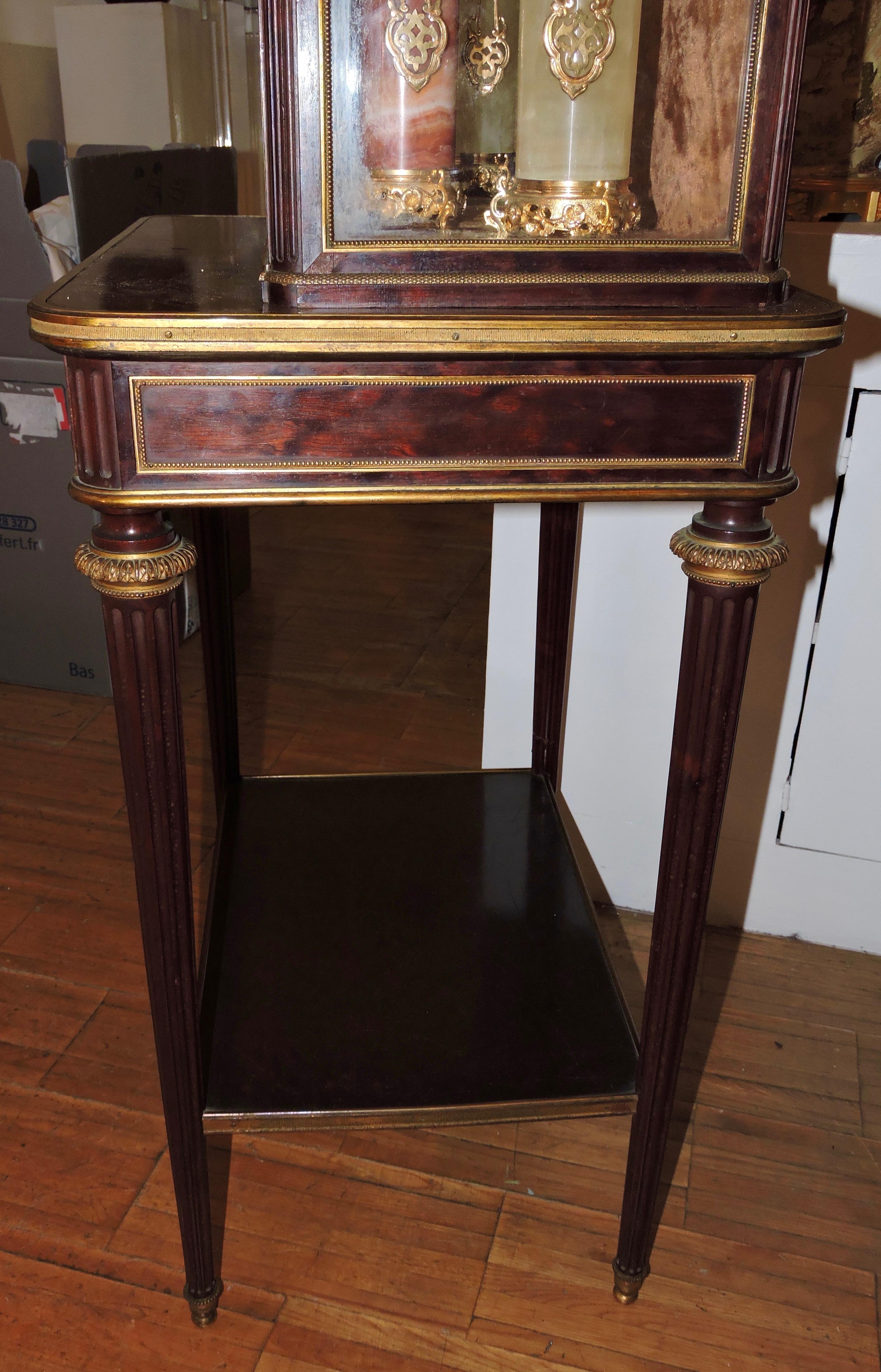 19th Century Mahogany and Ormolu Cabinet Table and Display Window 3