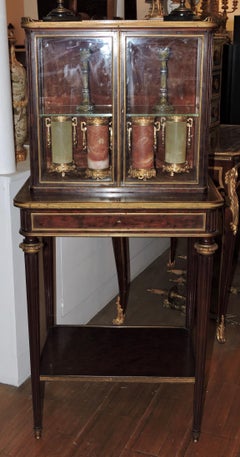 19th Century Mahogany and Ormolu Cabinet Table and Display Window