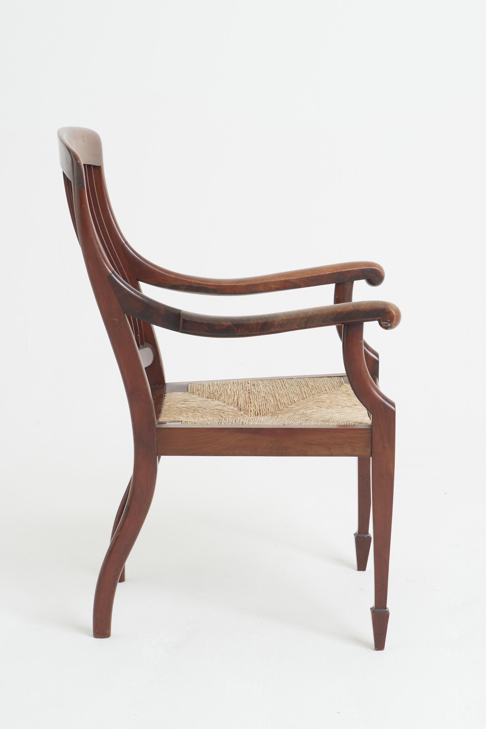 19th Century Mahogany Armchair In Good Condition For Sale In London, GB