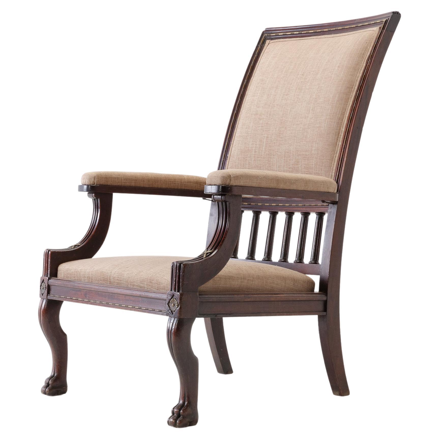 19th Century Mahogany Armchair