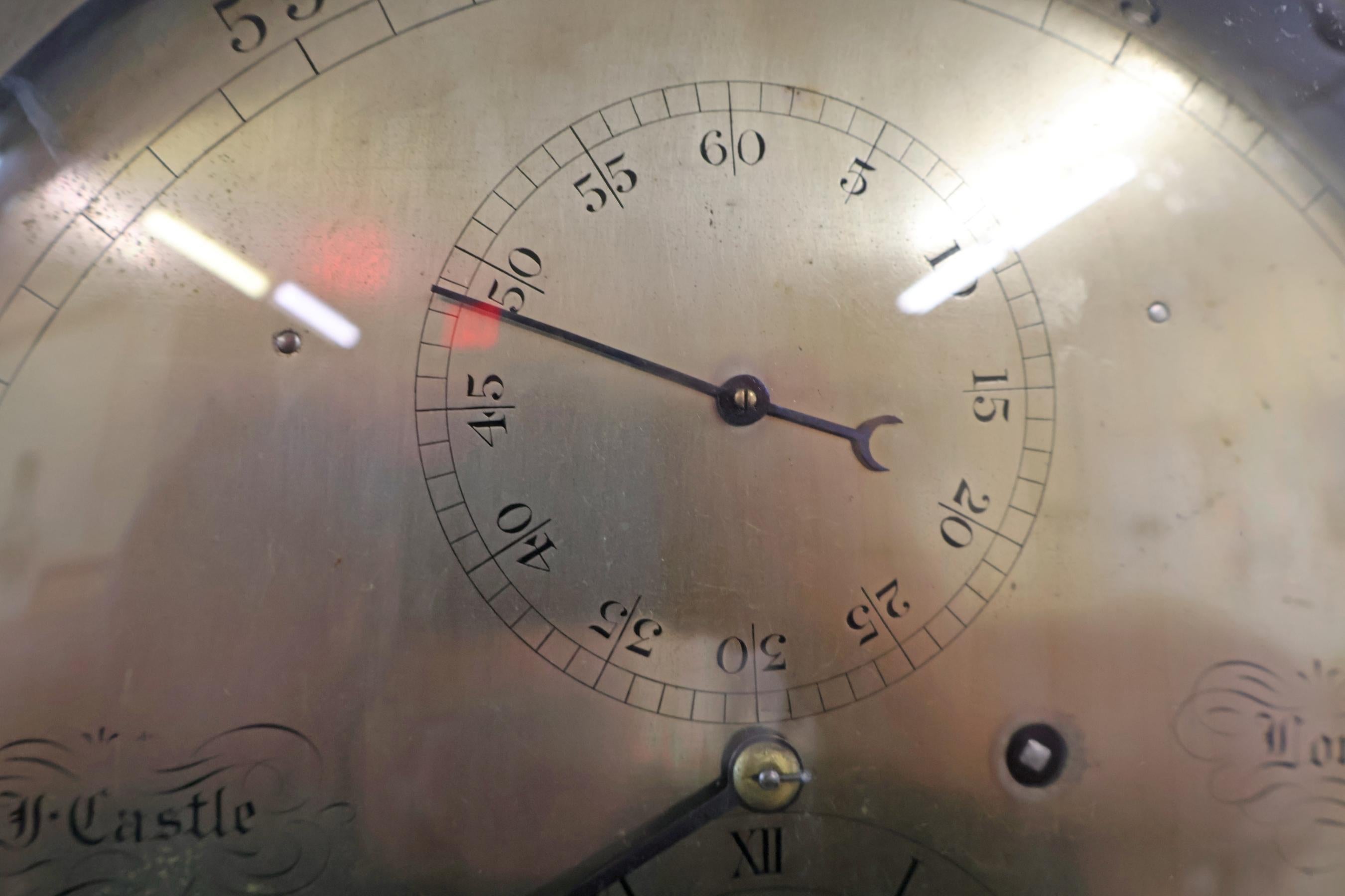 Reloj regulador astronómico de caoba del siglo XIX con péndulo de mercurio en venta 9