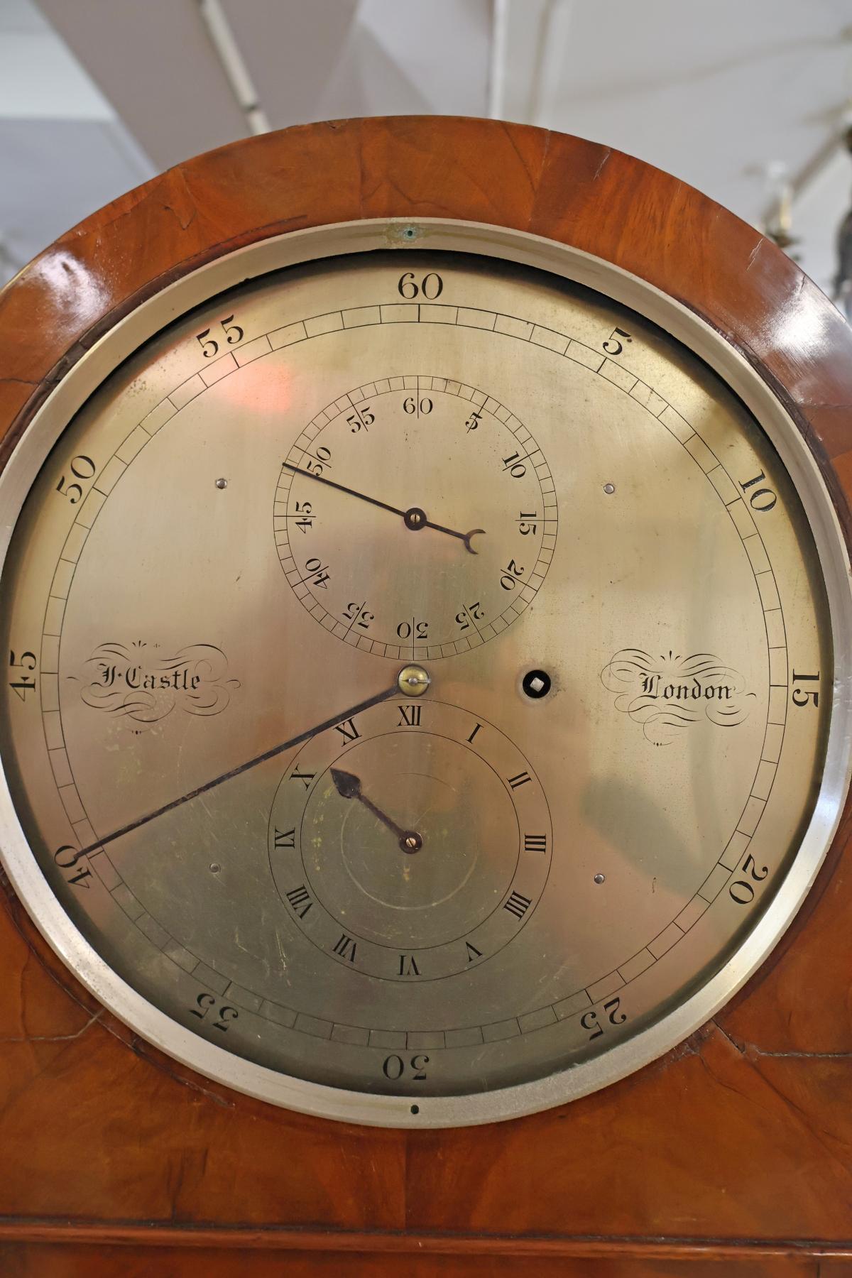 Reloj regulador astronómico de caoba del siglo XIX con péndulo de mercurio en venta 3