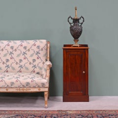 19th century mahogany bedside cabinet by Holland & Sons