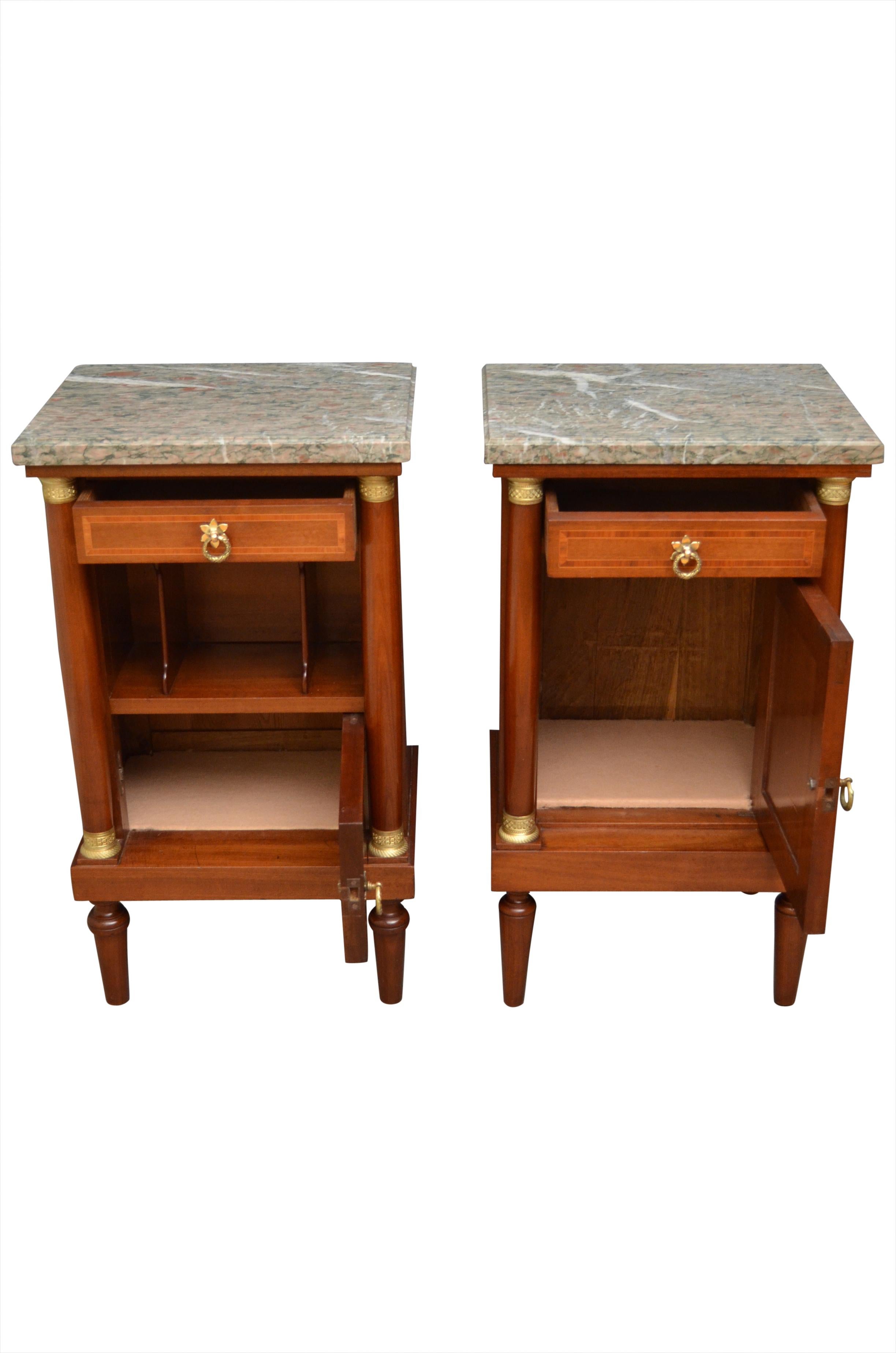 Early 20th Century 19th Century Mahogany Bedside Cabinets